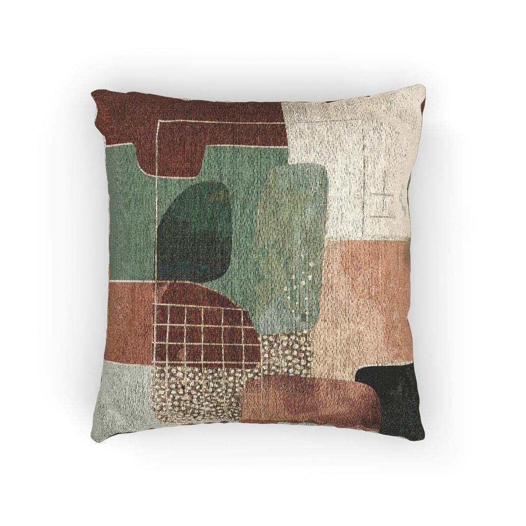 Geometric Harmony: Contemporary Abstract Composition, Metallic Grid Intersections   |    Custom Orders Available