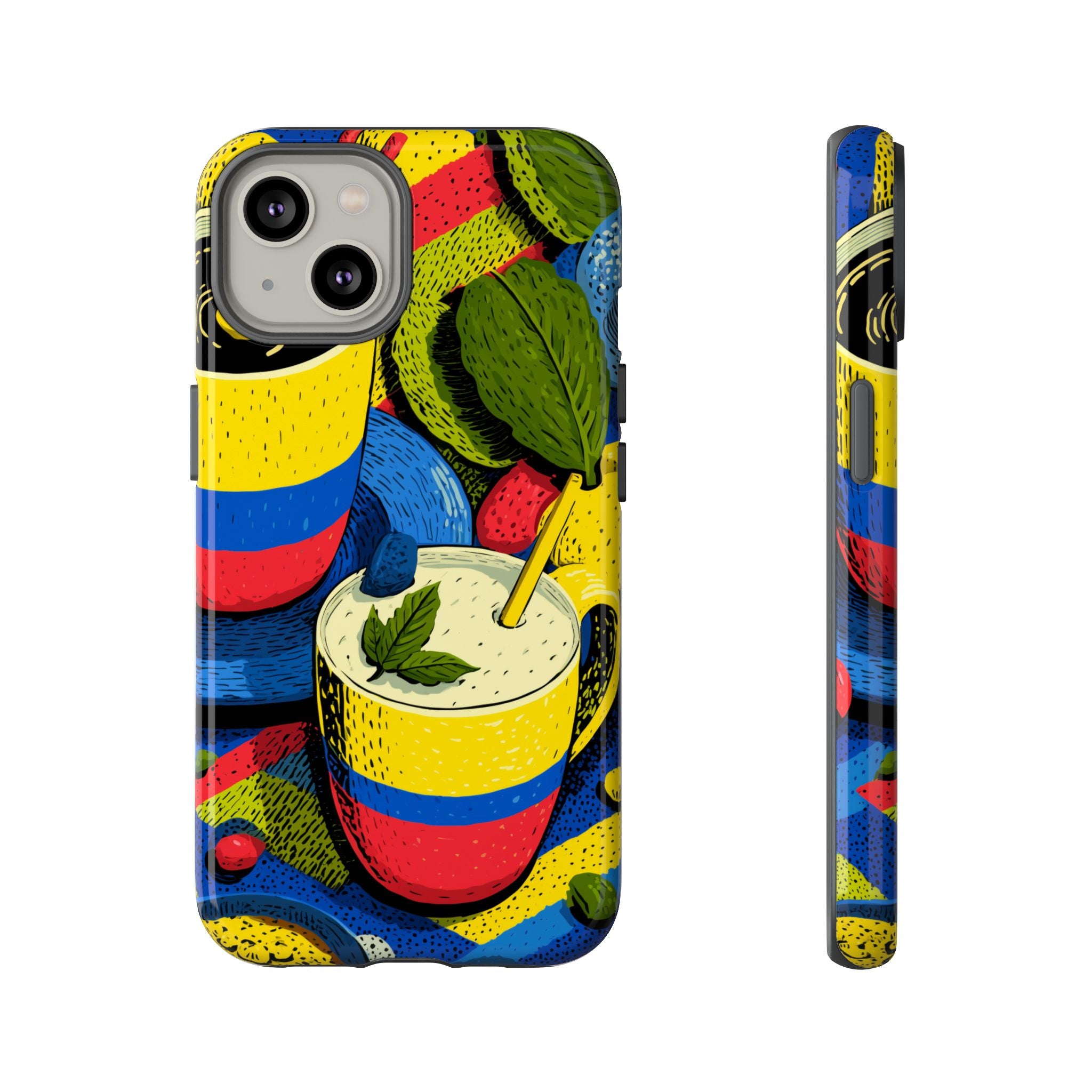 Vibrant Phone Case for Tough Cases | Colorful Colombian Art, Unique Gift, Trendy Accessory, Summer Style, Festival Must-Have