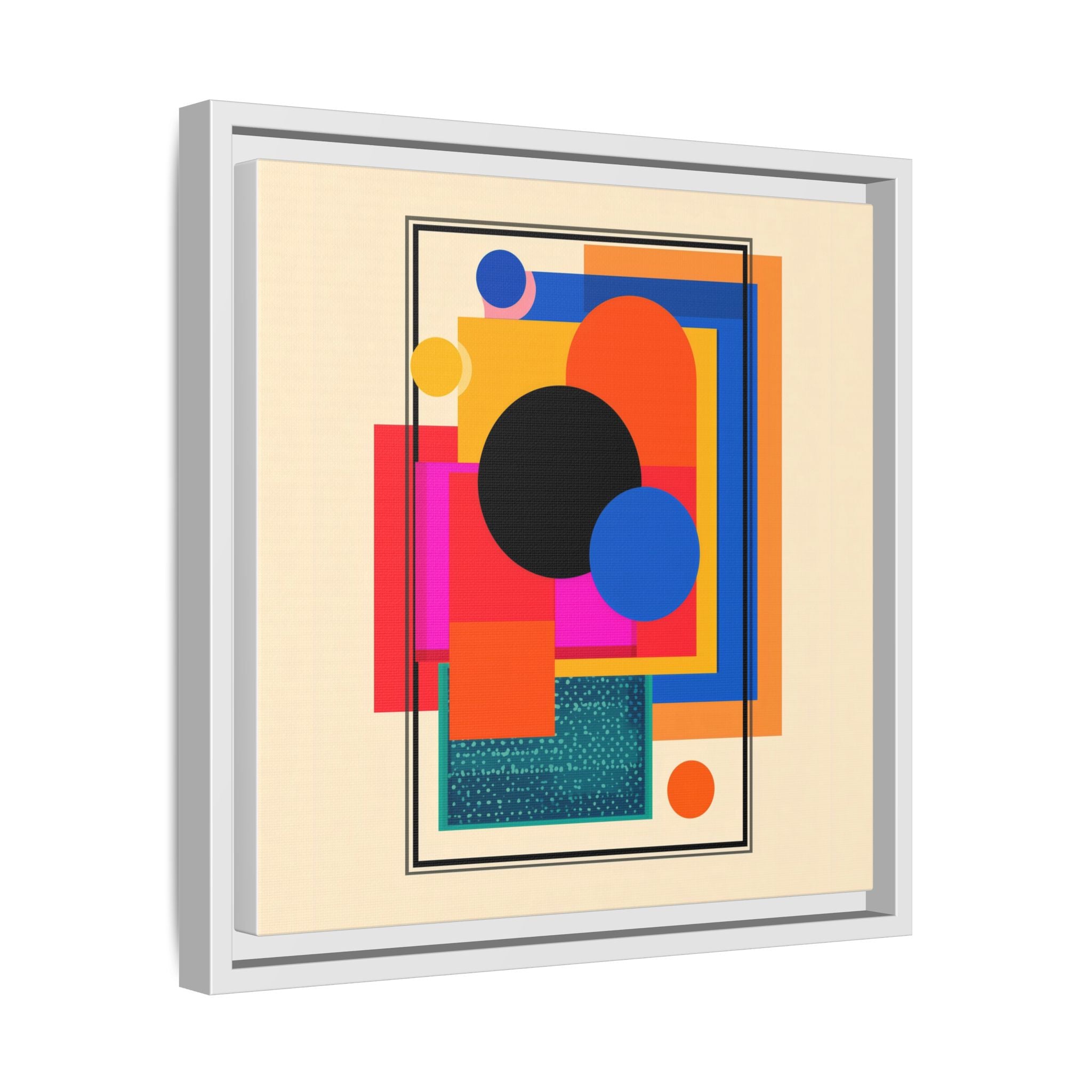 Geometric Harmony: Abstract Color Blocks, Mid-Century Modern Design, Minimalist Art Composition   |   Custom Orders Accepted