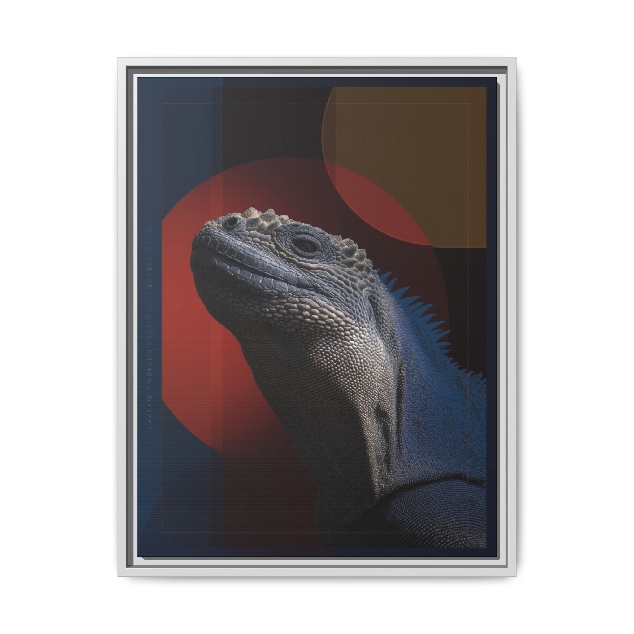 Scales of Antiquity: Prehistoric Reptilian Portrait, Abstract Geometric Composition   |    Custom Orders Available