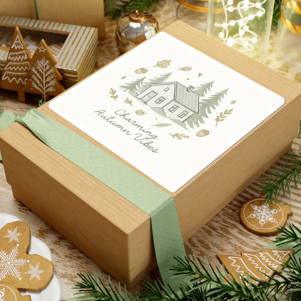 Sticker Set - Autumn Cabin Camping Vibes Kiss-Cut Stickers