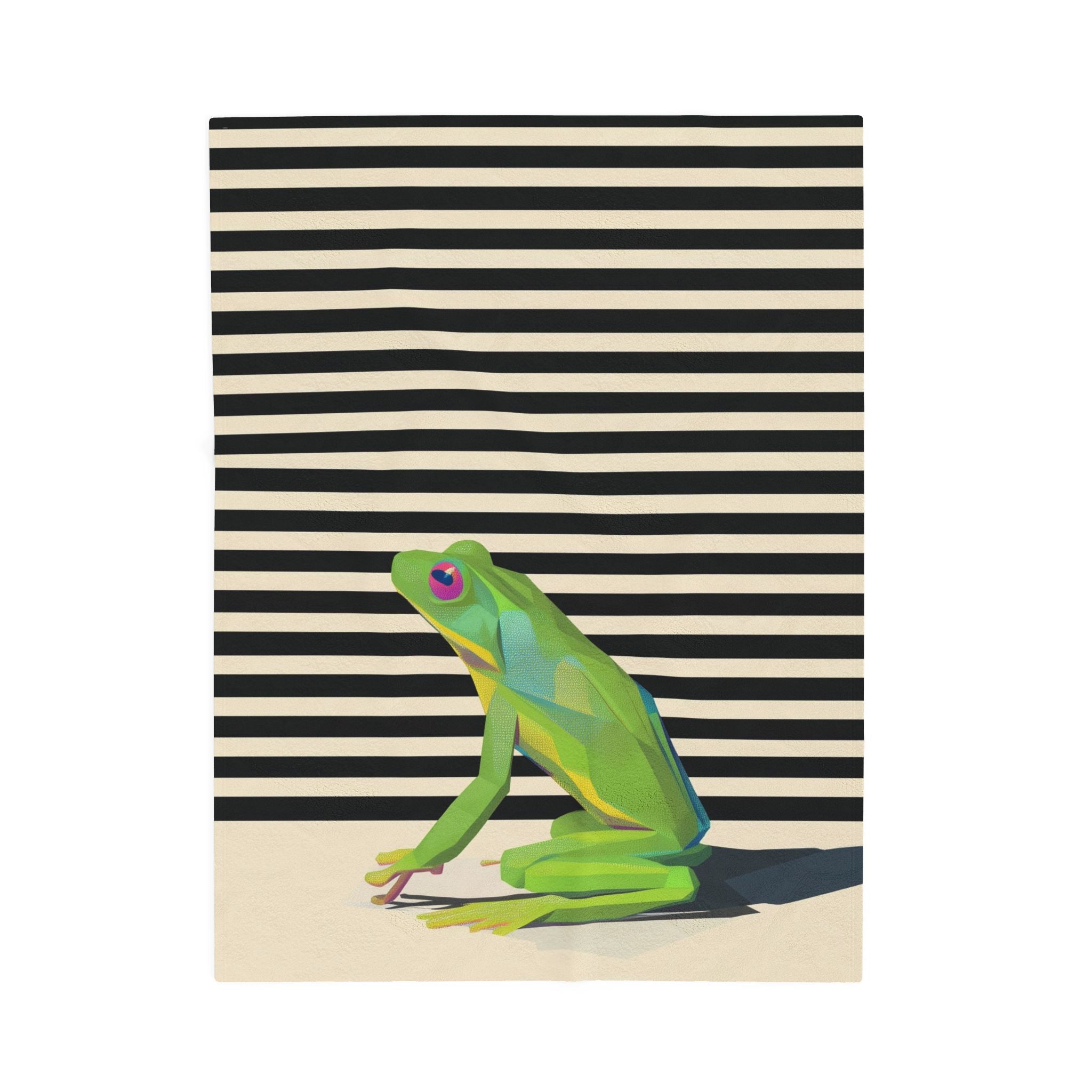 Geometric Frog: Modern Nature Design, Graphic Art Illustration   |    Custom Orders Available