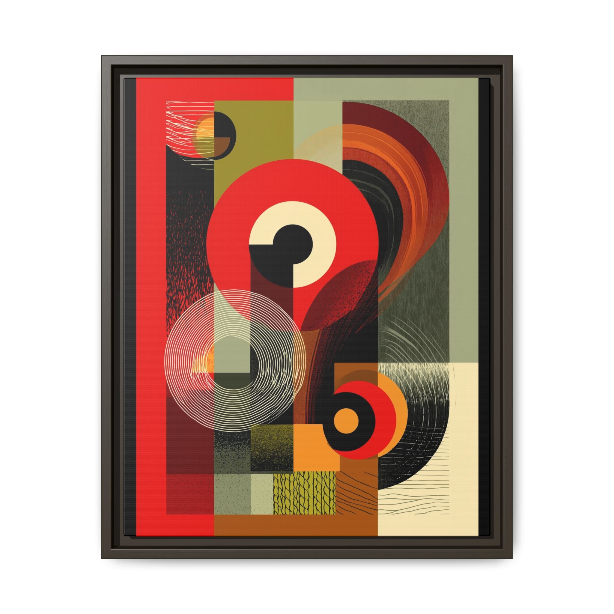 Chromatic Geometrics: Abstract Constructivist Composition, Modernist Color Blocking, Layered Circular Forms   |   Custom Orders Accepted