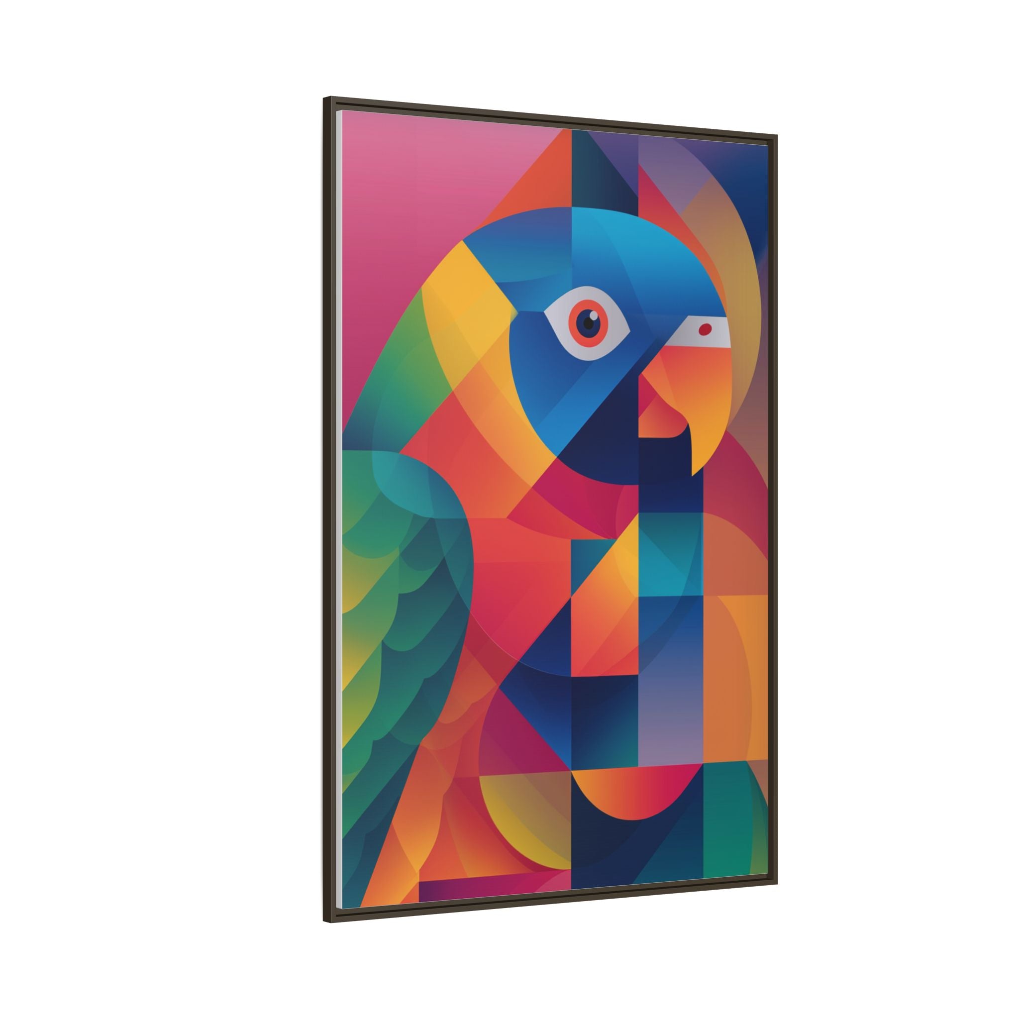 Prismatic Parrot: Cubist Deconstruction, Geometric Color Explosion   |  Personalized & Custom Orders Available
