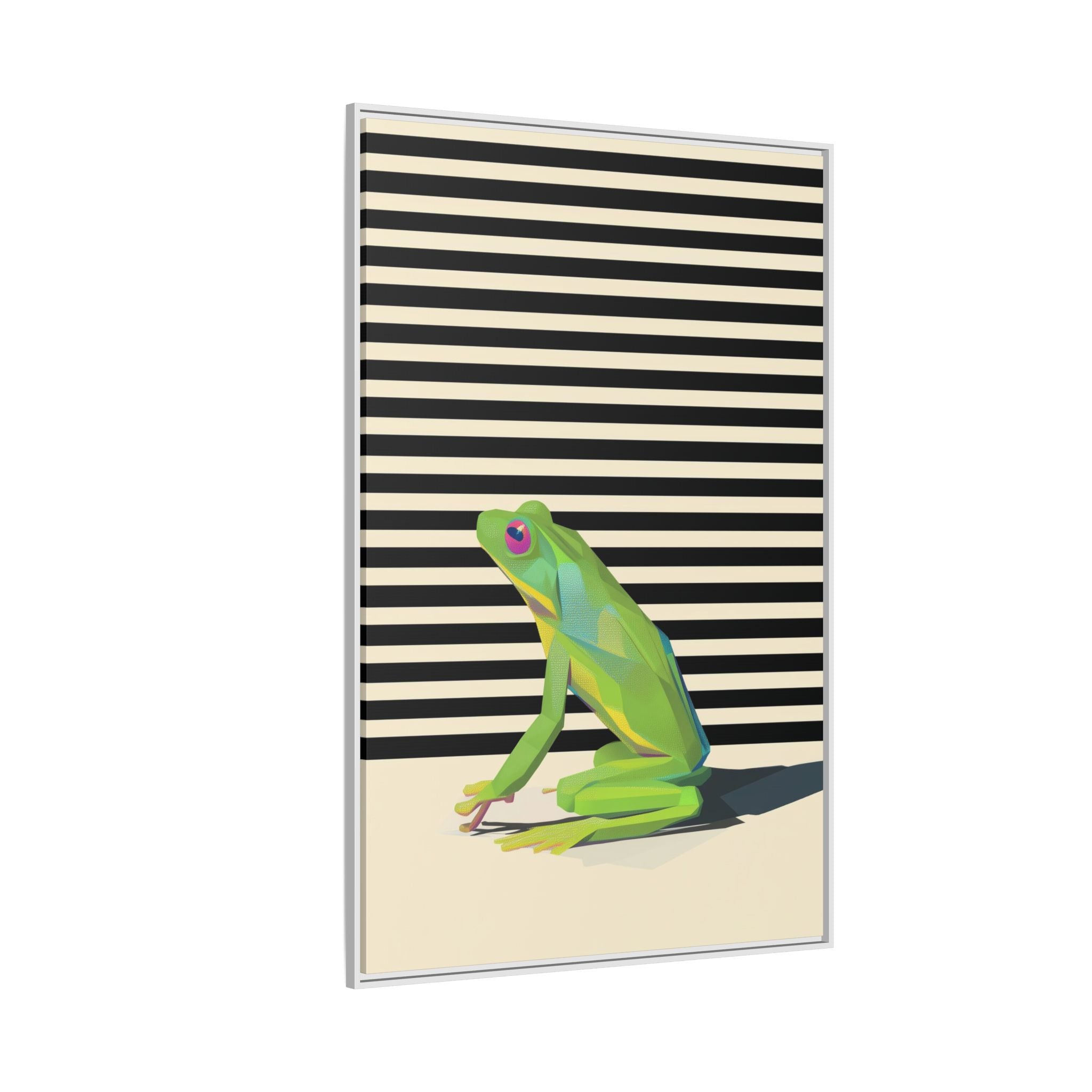 Geometric Amphibian: Stylized Frog Design, Modern Minimalist Art Print   |    Custom Orders Available