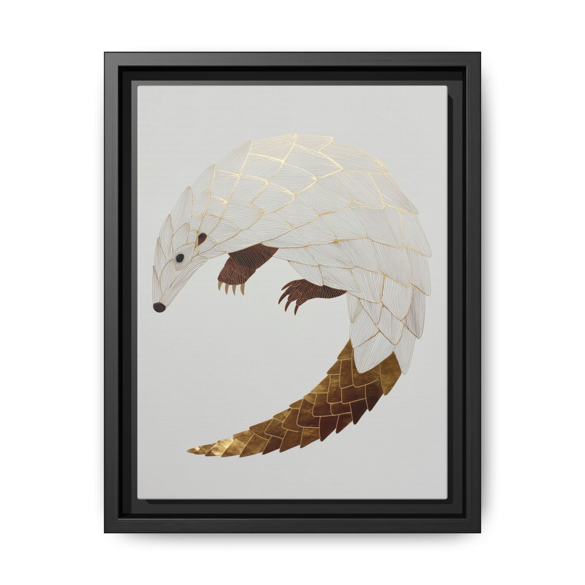 Geometric Hedgehog: Minimalist Wildlife Illustration, Layered Metallic Geometric Art   |    Custom Orders Available
