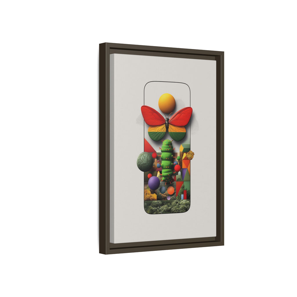 Metamorphosis Framed Print : Geometric Nature Transformation, Vibrant Butterfly Composition   |  Personalized & Custom Orders Available