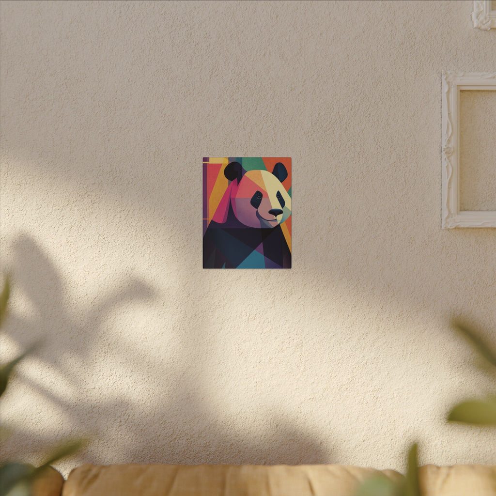 Geometric Panda: Polygonal Animal Art, Vibrant Modern Design, Abstract Wildlife Illustration   |  Personalized & Custom Orders Available