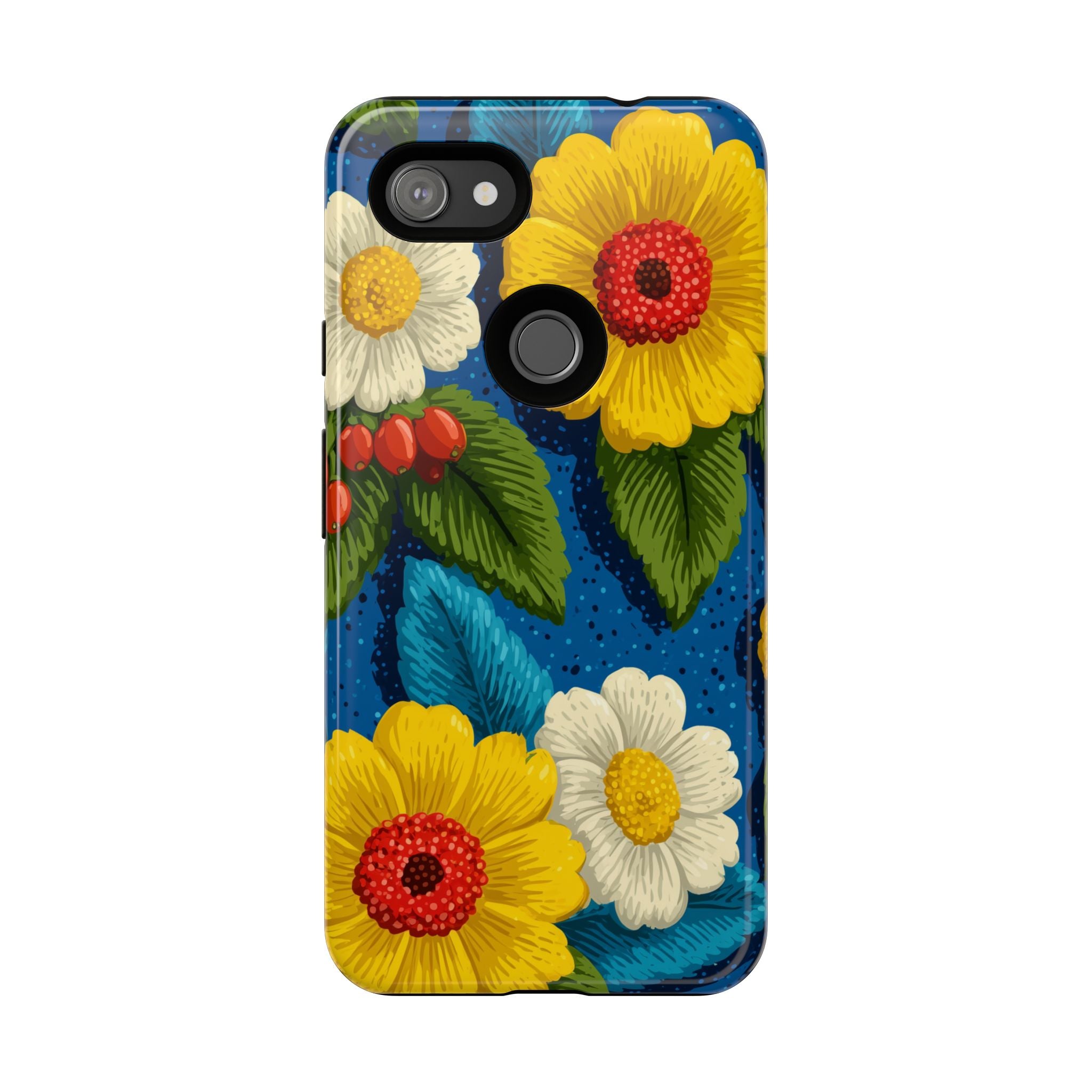 Summer Tough Cases: Floral Fine Art Phone Case, Fun Beach Vibe Phone Accessory, Summer Travel Gift, Colorful Phone Cover, Casual Style Tech