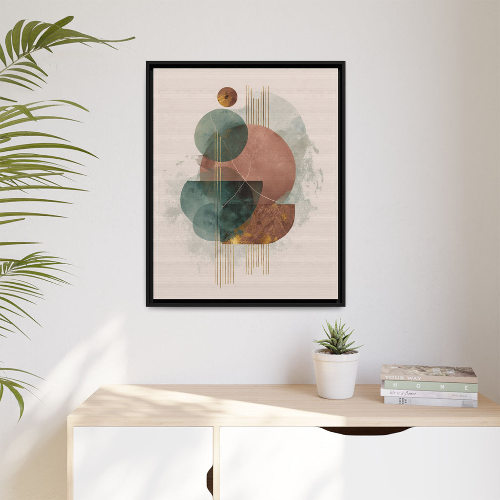 Translucent Geometries: Abstract Circles, Mid-Century Minimalism, Watercolor Layers   |   Custom Orders Accepted