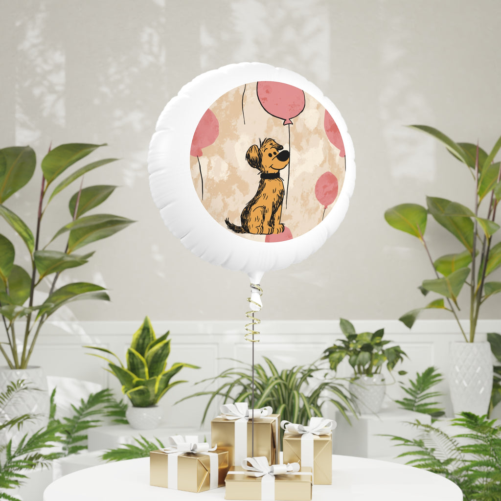 Cute Puppy Mylar Balloon — Dog Party Decoration