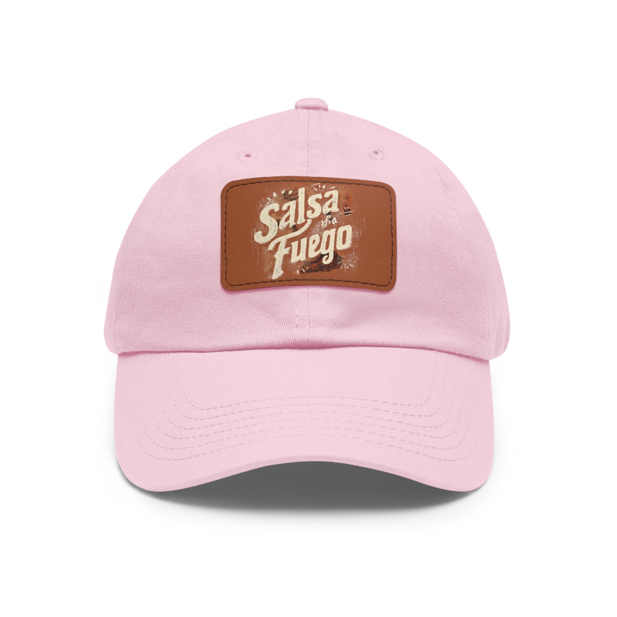 Salsa Fuego Dad Hat with Leather Patch (Rectangle)