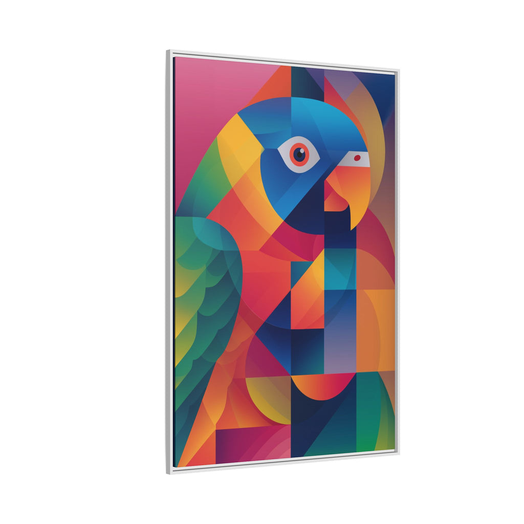 Cubist Parrot Prisma: Geometric Bird Design, Modern Angular Art   |    Custom Orders Available