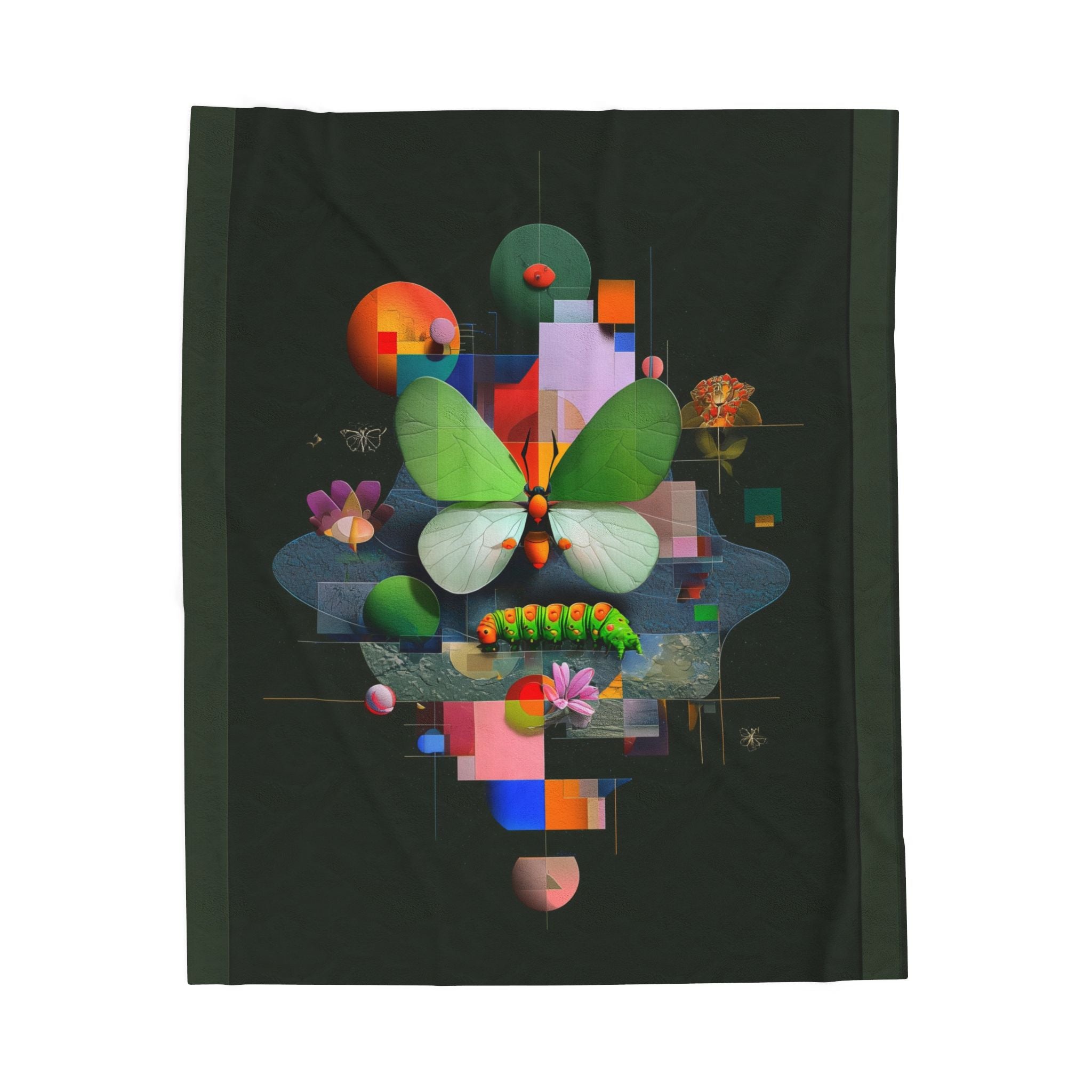 Metamorphosis of Geometry: Digital Butterfly Abstract, Geometric Nature Composition   |    Custom Orders Available