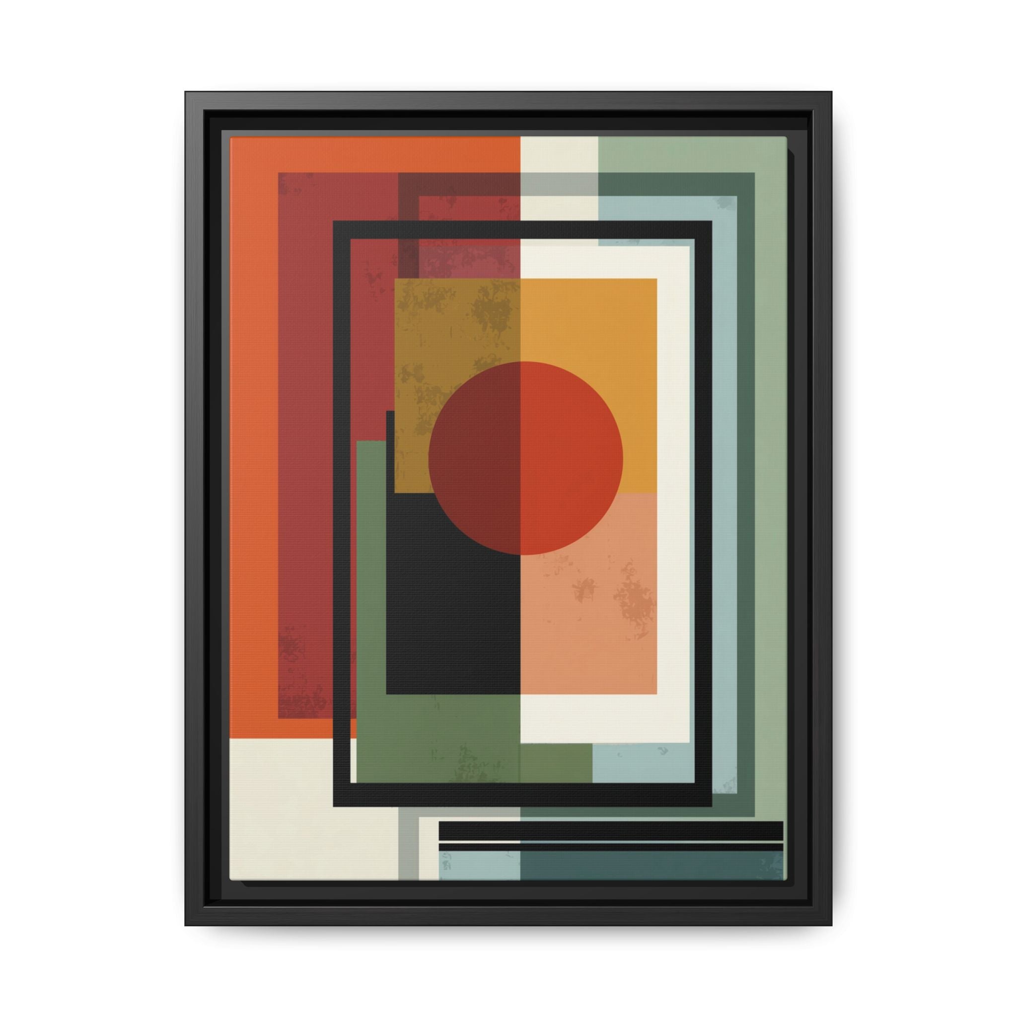 Geometric Harmonies: Mid-Century Modern Composition, Constructivist Inspiration, Abstract Rectangular Interplay   |   Custom Orders Accepted