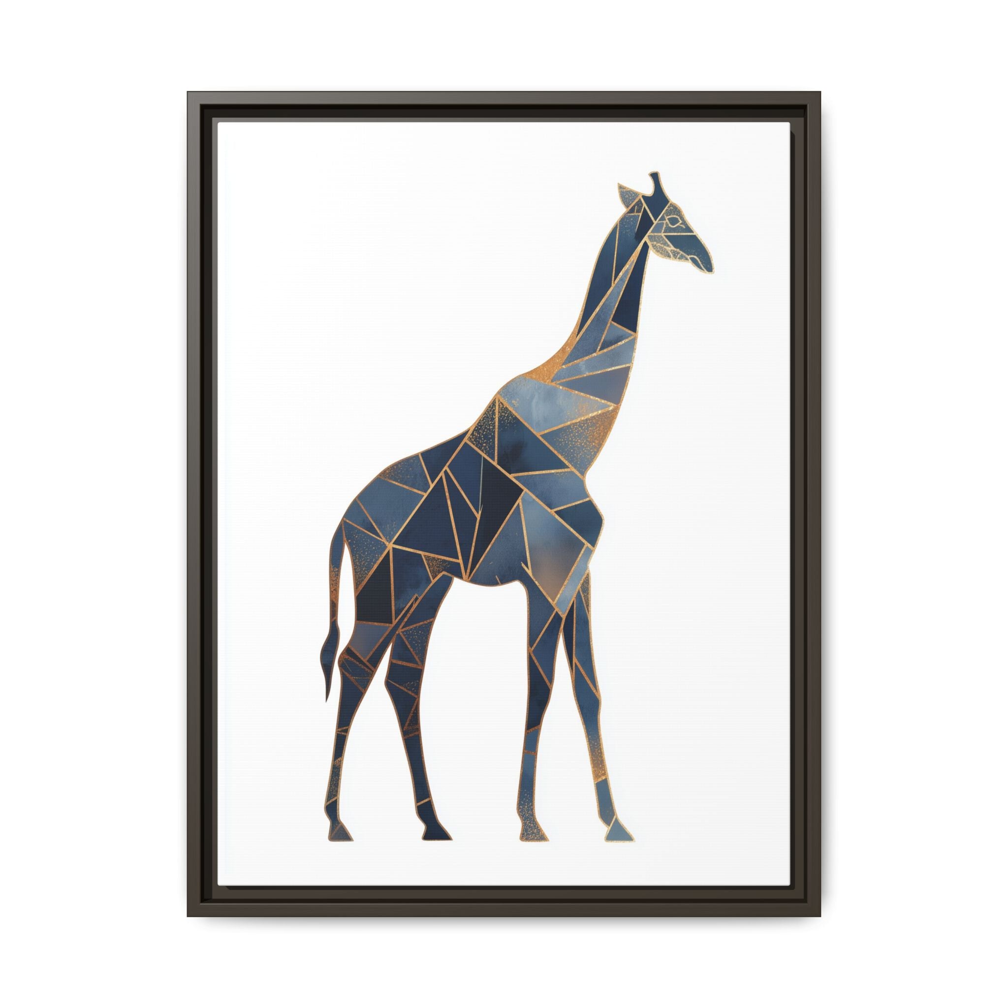 Geometric Giraffe Framed Print : Polygonal Wildlife Art, Modern Mosaic Design   |  Personalized & Custom Orders Available