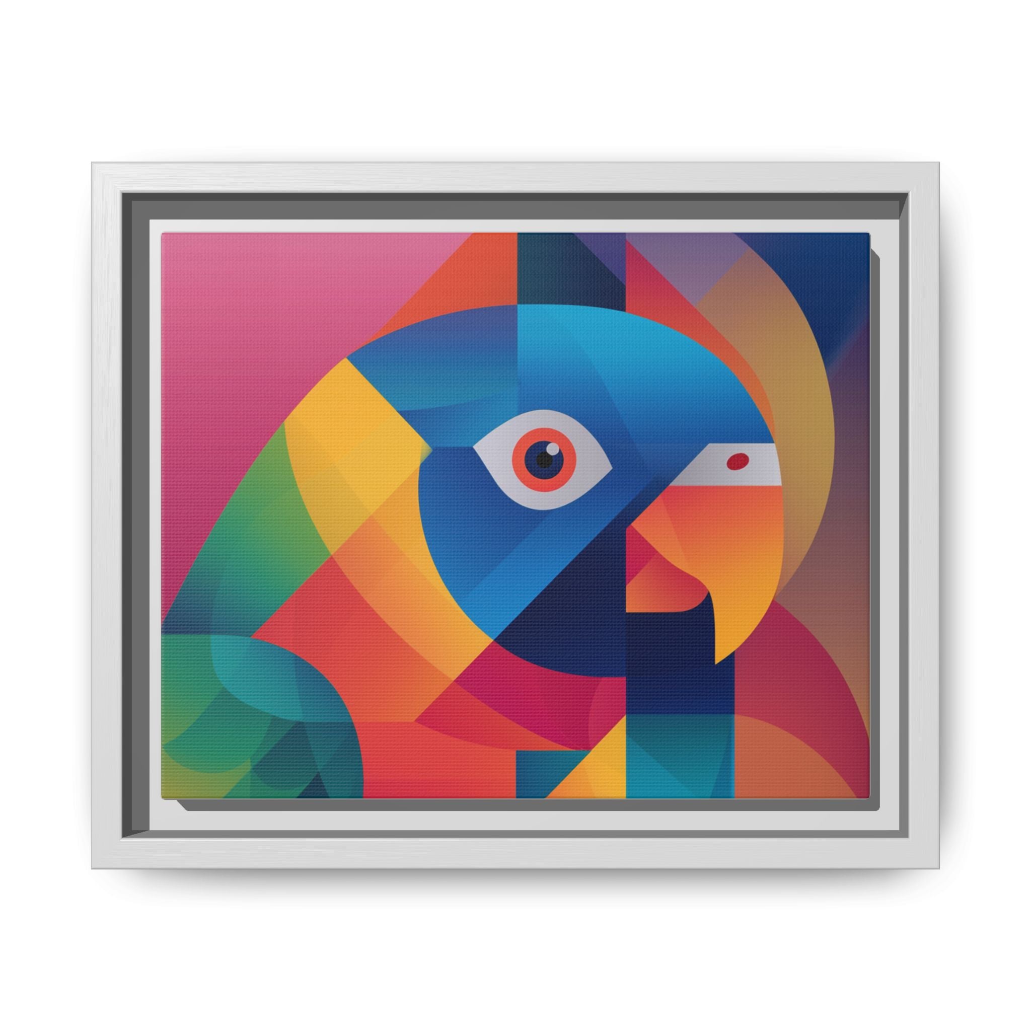 Prismatic Parrot: Cubist Deconstruction, Geometric Color Explosion   |  Personalized & Custom Orders Available