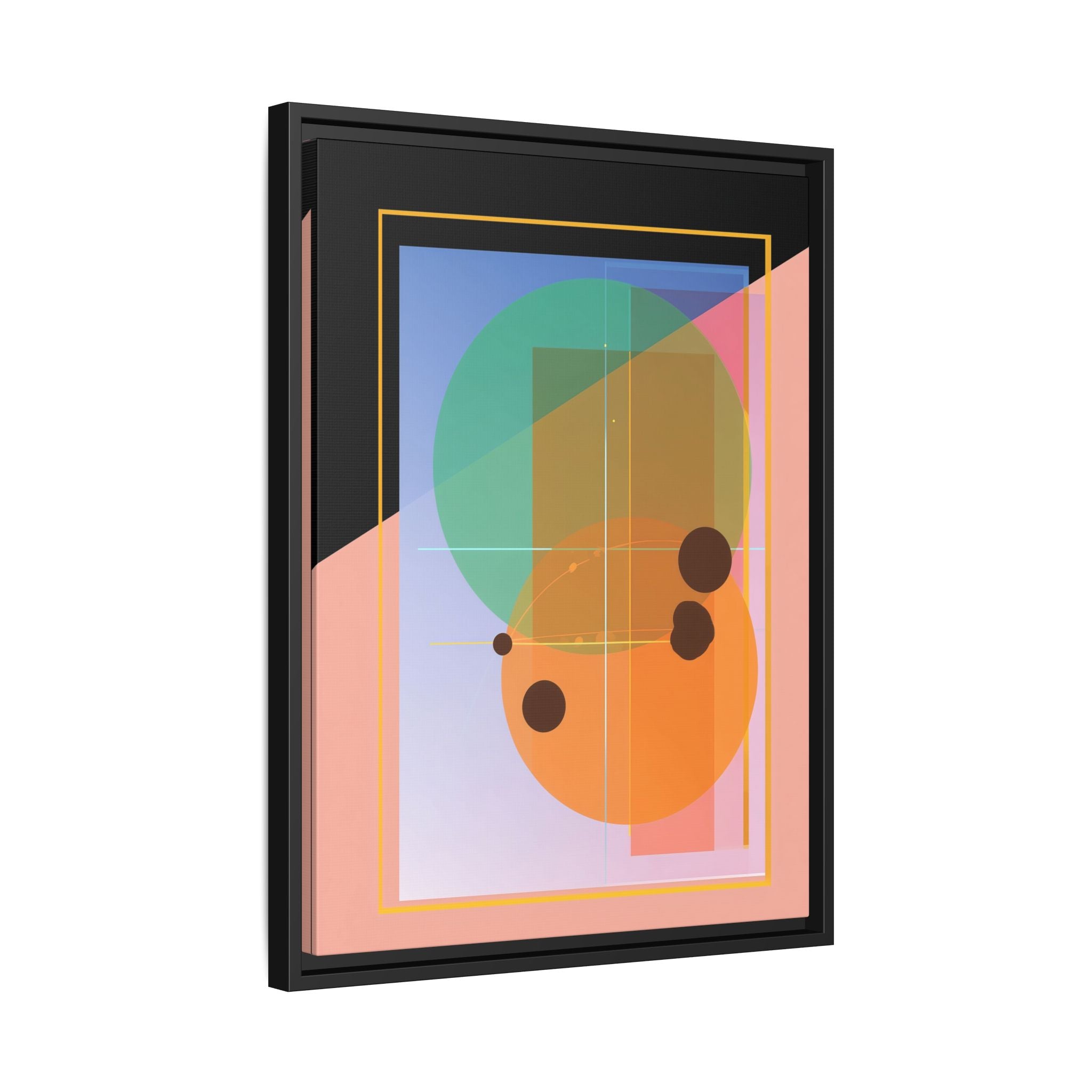 Geometric Harmony: Abstract Composition, Overlapping Shapes, Precision Design   |   Custom Orders Accepted