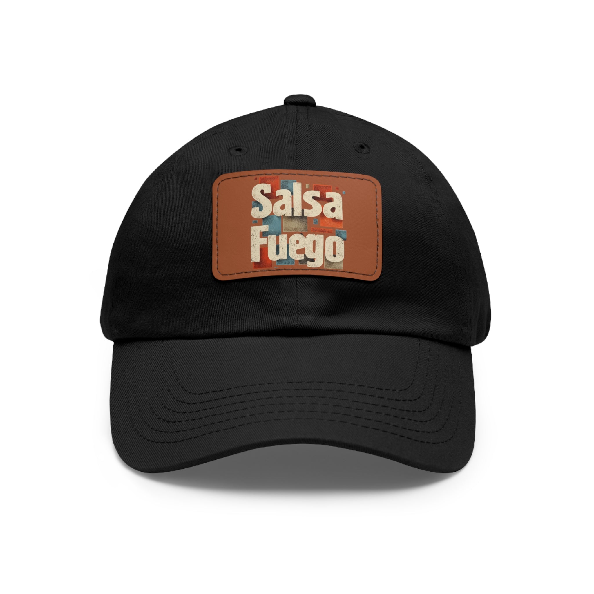Salsa Fuego Geometric Dad Hat with Leather Patch (Rectangle)