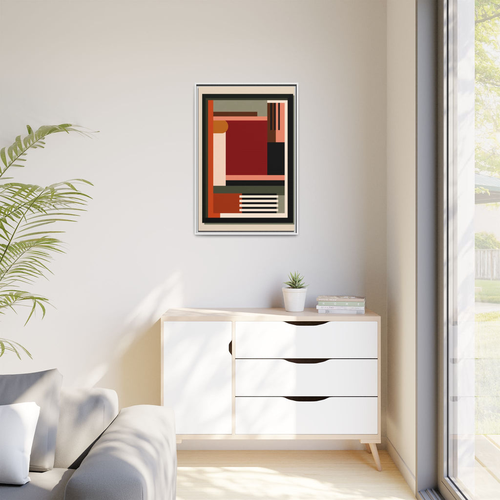 Architectural Geometries: Modern Abstract Composition, Bauhaus-Inspired Design, Geometric Color Blocking   |   Custom Orders Accepted