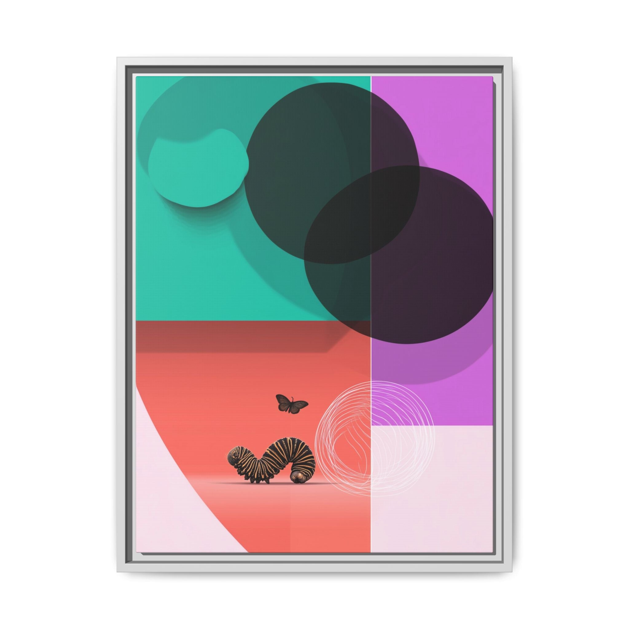 Metamorphosis in Color: Geometric Butterfly Transformation, Abstract Graphic Design   |    Custom Orders Available