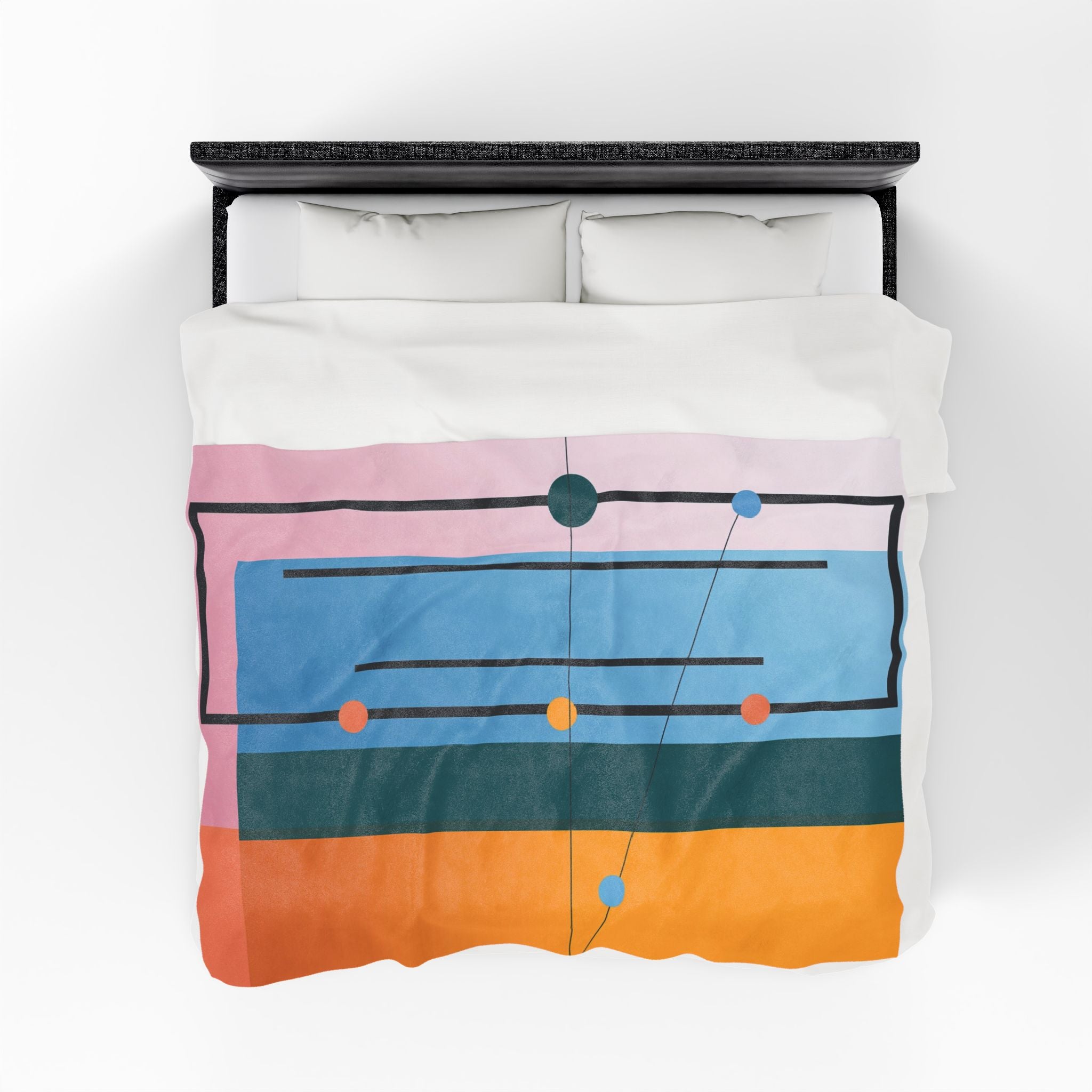 Constructivist Harmony: Geometric Color Fields, Modern Abstract Design   |    Custom Orders Available