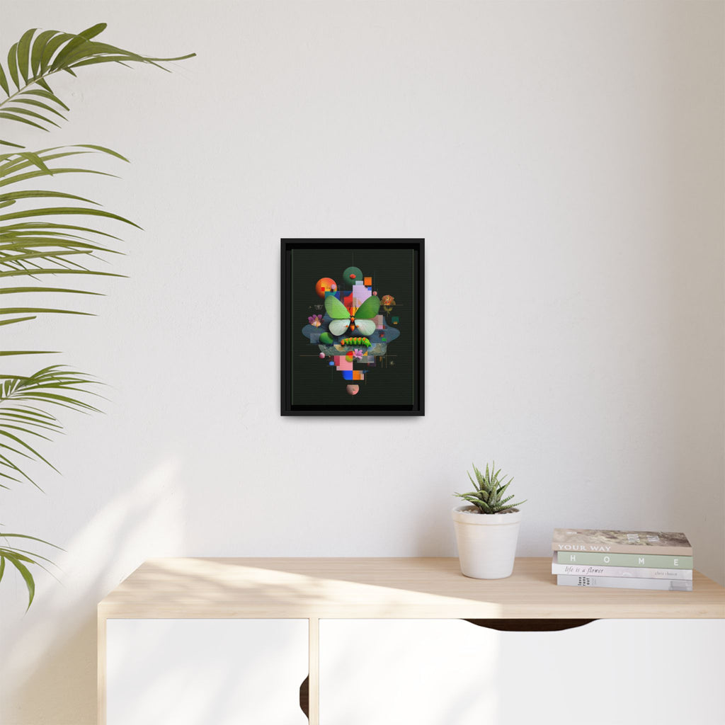 Metamorphosis Geometry Framed Print : Digital Nature Synthesis, Butterfly Abstraction   |  Personalized & Custom Orders Available