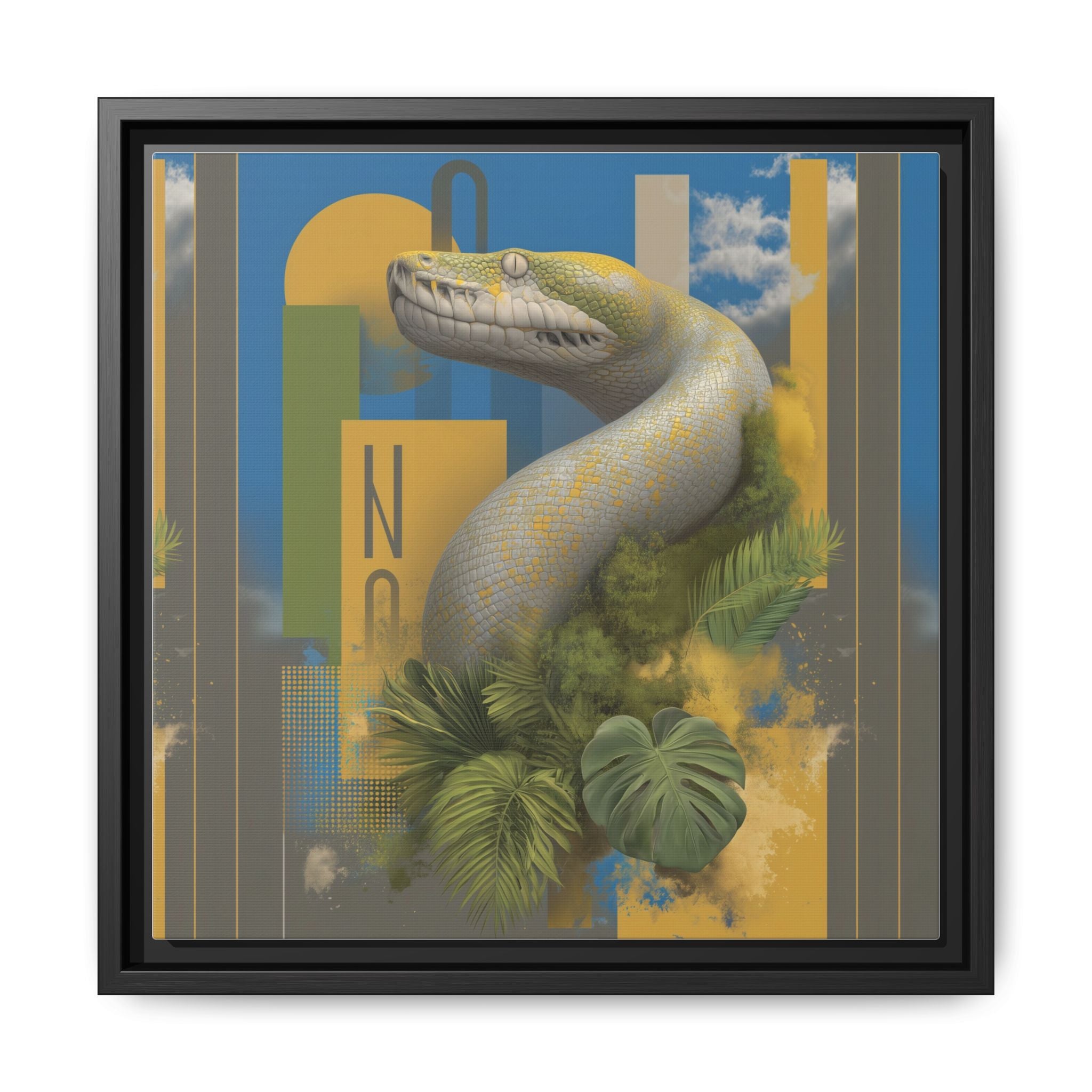 Serpent's Geometry: Tropical Realism, Digital Wildlife Composition   |    Custom Orders Available