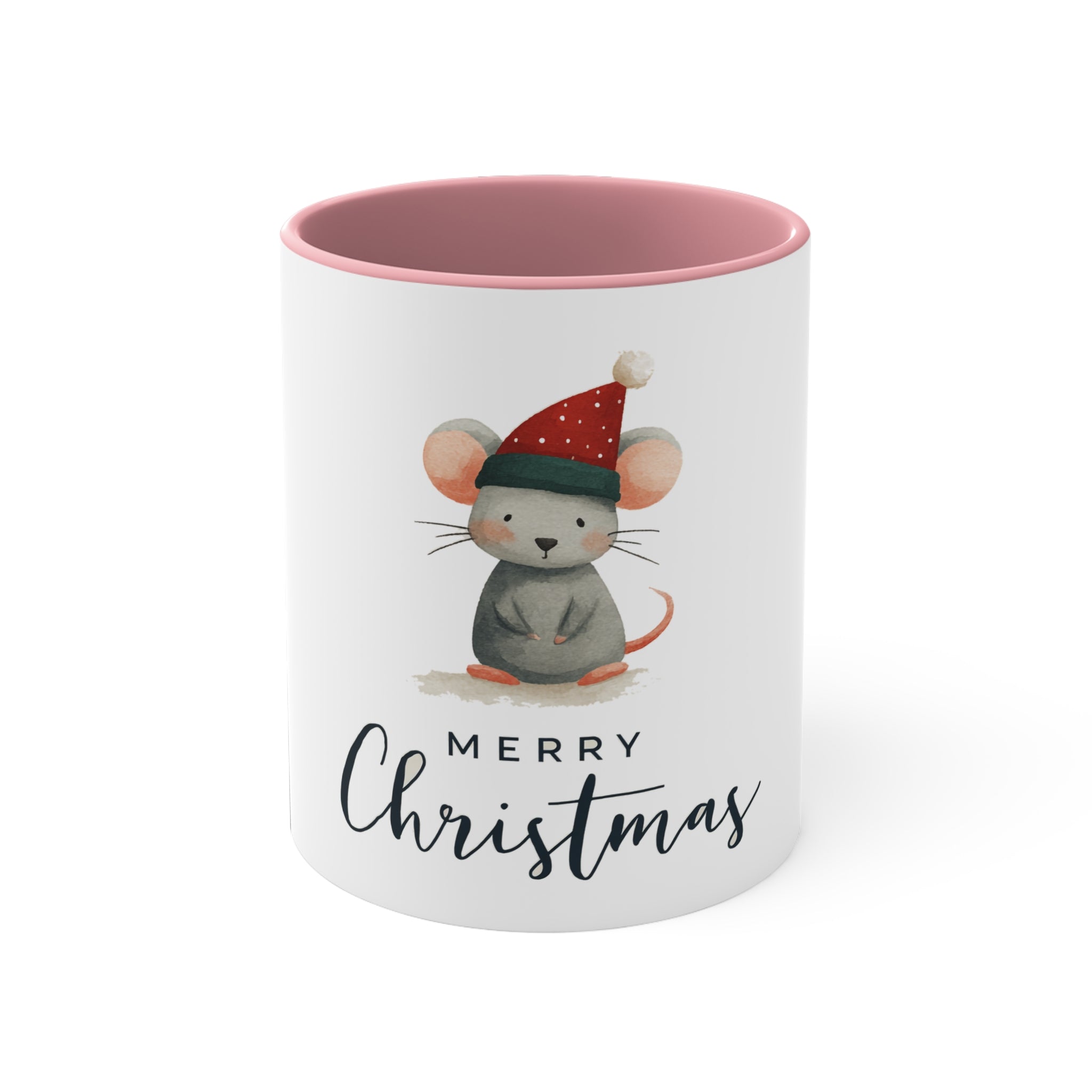 Christmas Cute Animals Rat Mouse Marsupials Colorful Accent Mug, Holiday Gift, Rodent Lover Present, 11oz Coffee Cup, Festive Kitchen Decor,