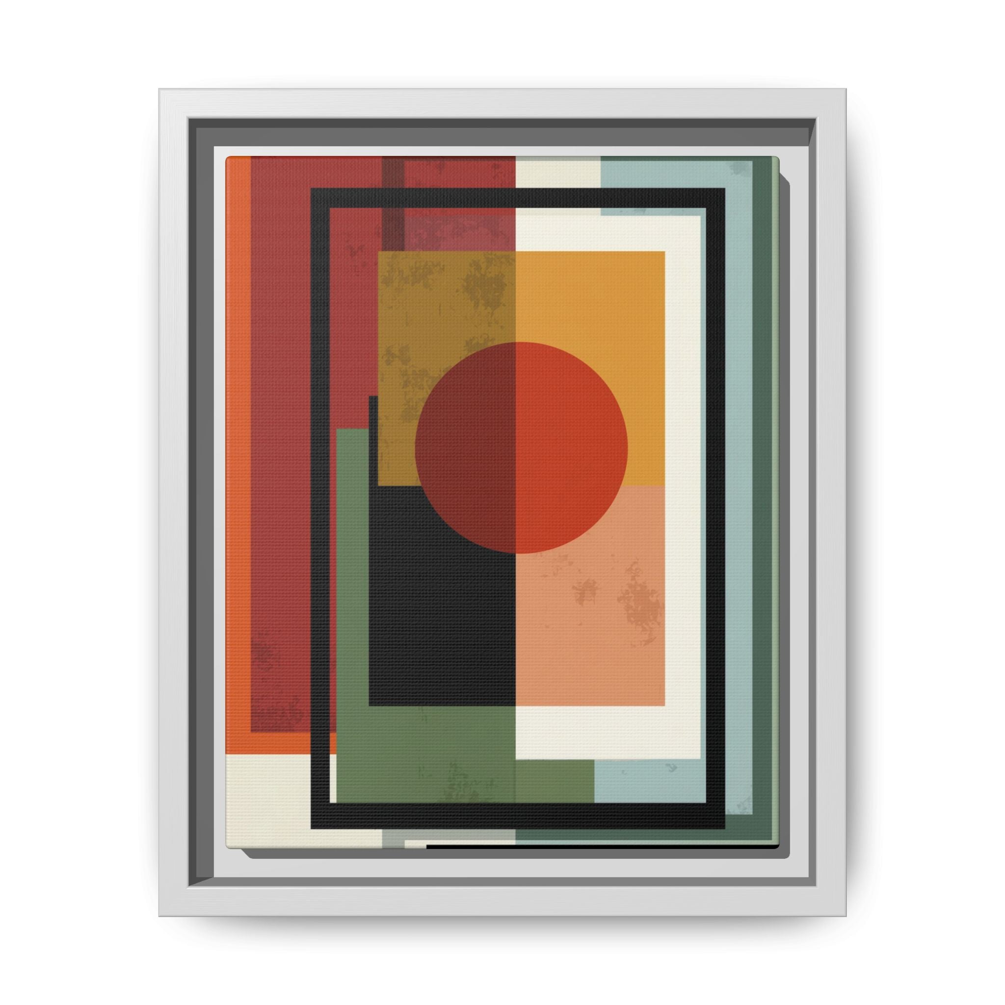 Geometric Harmonies: Mid-Century Modern Composition, Constructivist Inspiration, Abstract Rectangular Interplay   |   Custom Orders Accepted