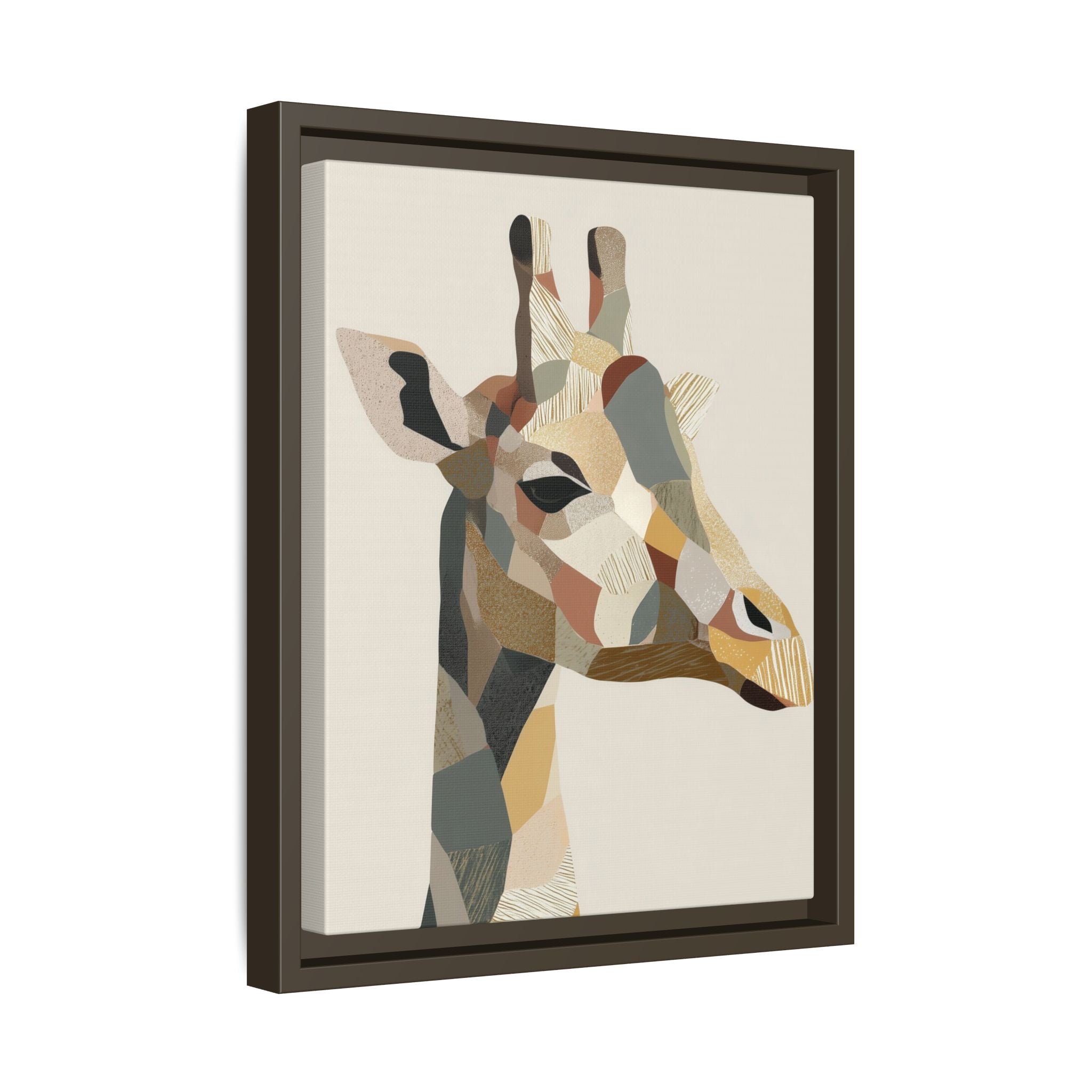 Geometric Giraffe: Cubist Wildlife Abstraction, Polygon Animal Portrait   |  Personalized & Custom Orders Available