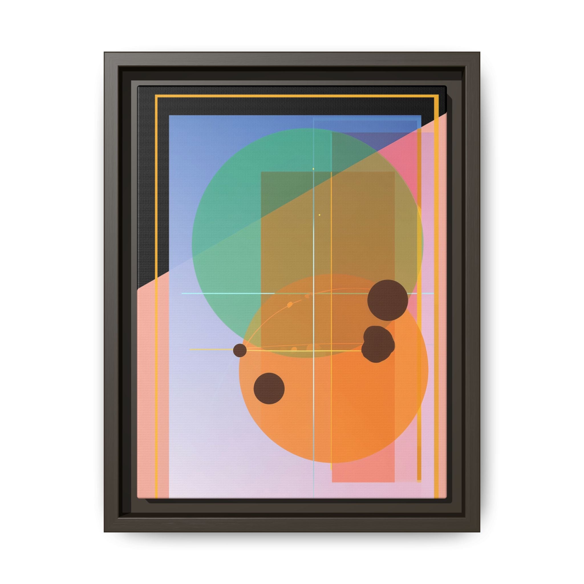 Geometric Harmony: Abstract Composition, Overlapping Shapes, Precision Design   |   Custom Orders Accepted