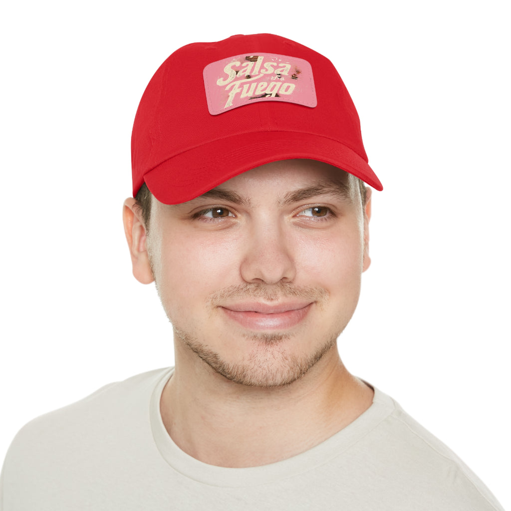 Salsa Fuego Dad Hat with Leather Patch (Rectangle)