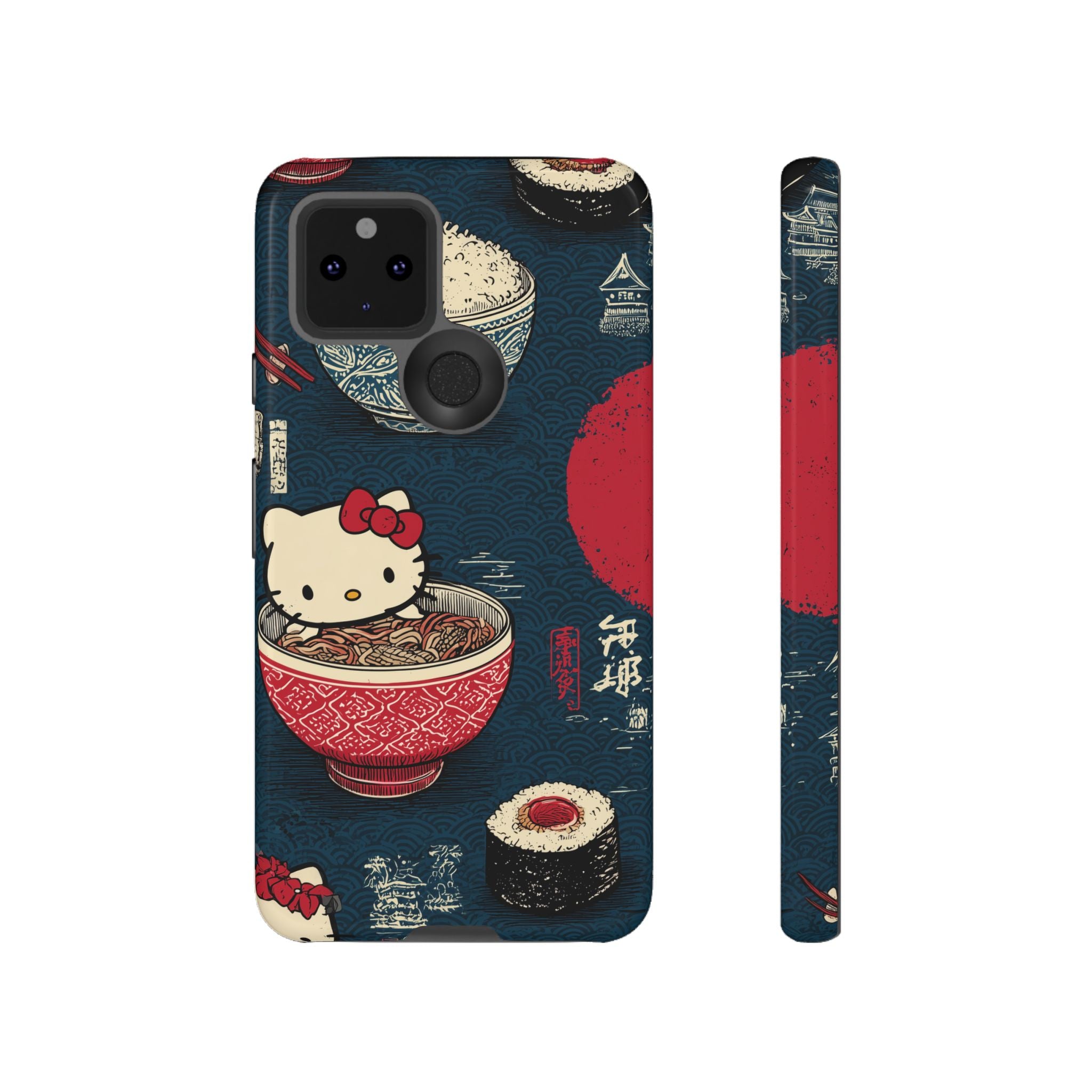 Japanese Kitty Sushi Vibrant Phone Case - Tough Case | Funky, Colorful, Unique Design for Gift, Accessory, Protection, Trendy