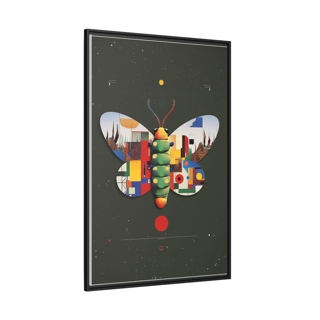 Geometric Butterfly Framed Print : Digital Cubist Interpretation, Modernist Entomological Design   |  Personalized & Custom Orders Available