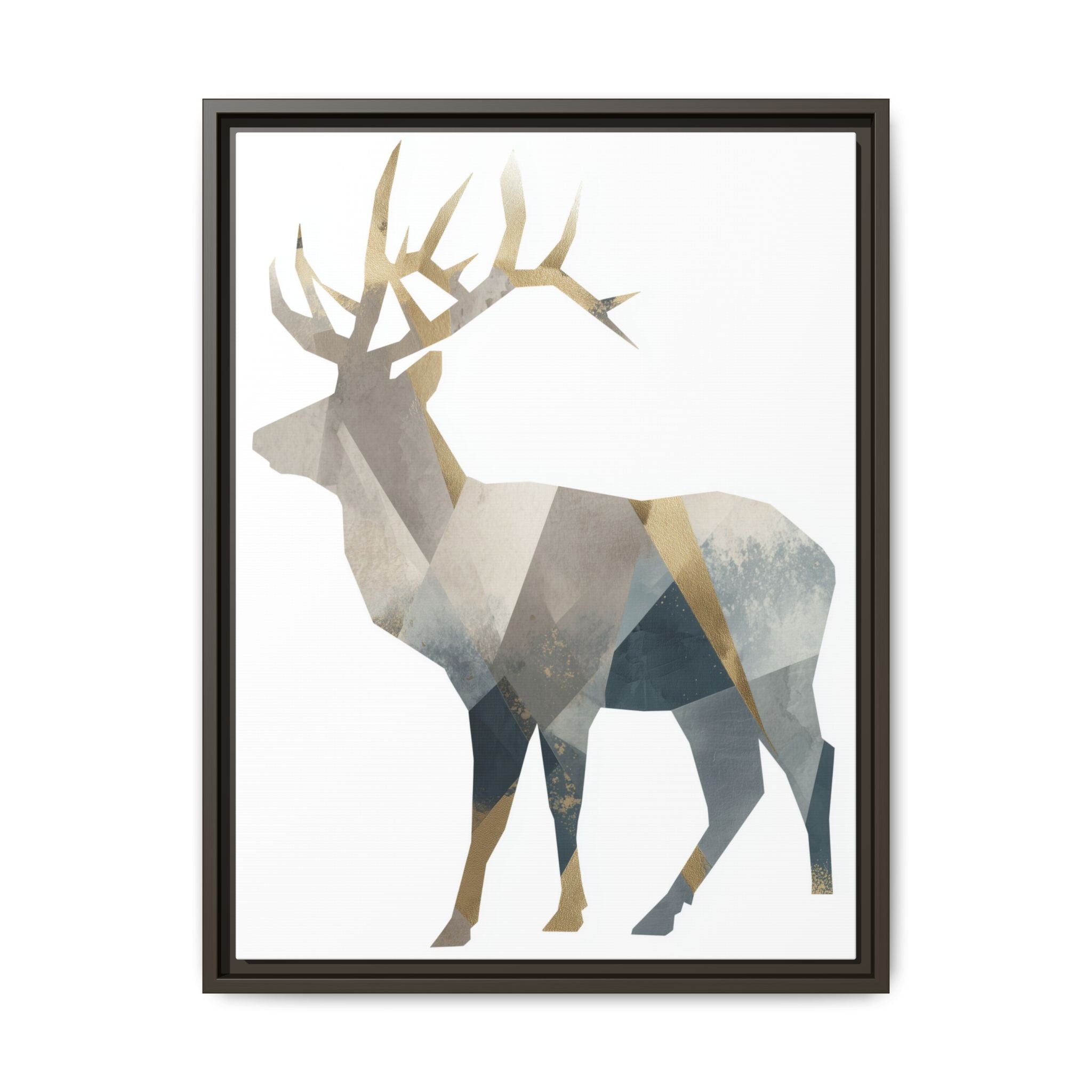 Geometric Deer Silhouette: Modern Wildlife Art, Minimalist Abstract Landscape   |  Personalized & Custom Orders Available