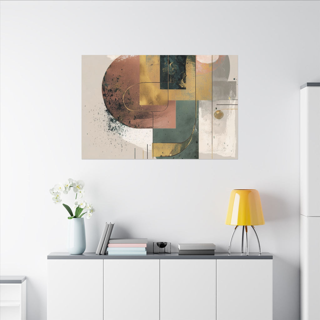 Geometric Harmony: Abstract Composition, Modernist Minimalism, Ethereal Design Layers   |   Custom Orders Accepted