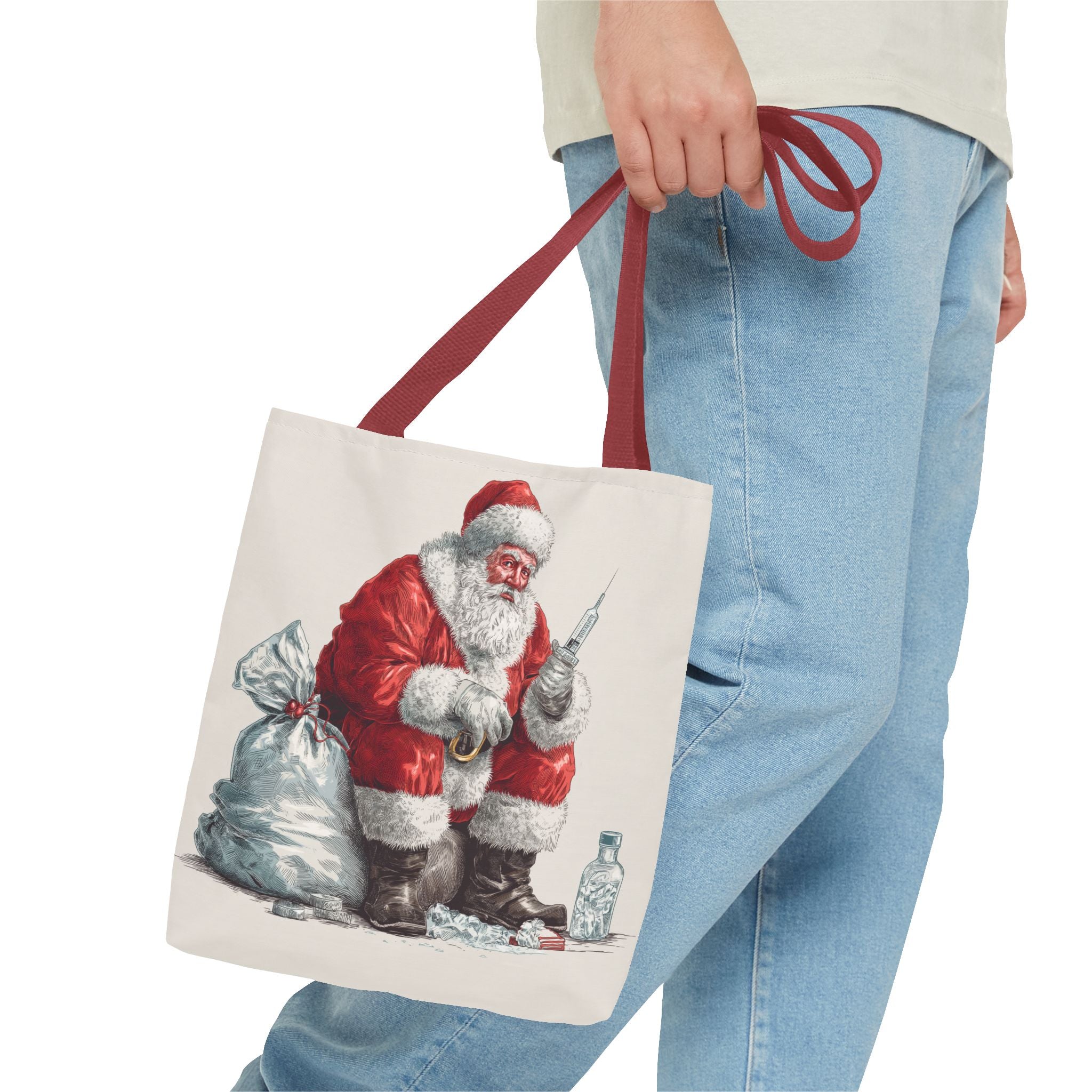 Naughty Santa Tote Bag (AOP)