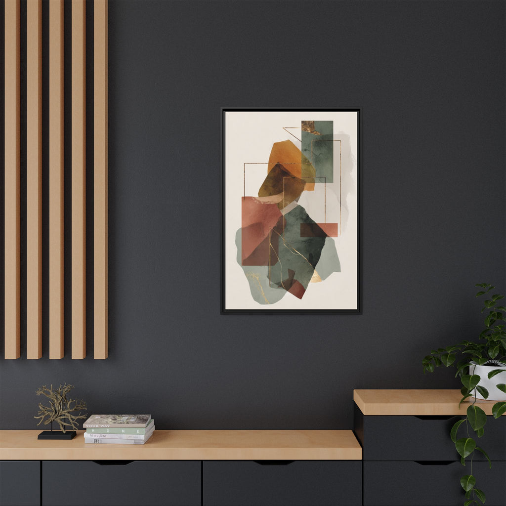 Harmonic Geometries: Architectural Abstraction, Earthy Palette, Minimalist Composition   |   Custom Orders Accepted