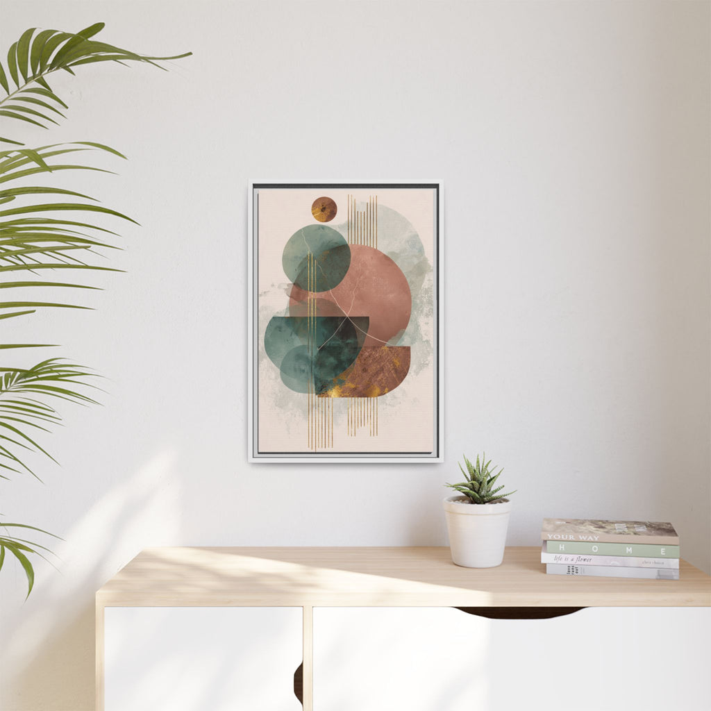 Translucent Geometries: Abstract Circles, Mid-Century Minimalism, Watercolor Layers   |   Custom Orders Accepted
