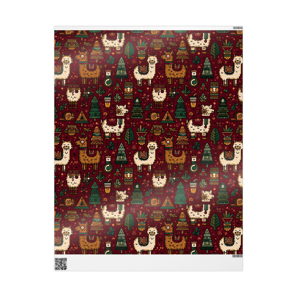 Wrapping Paper, Peruvian Style, Llamas & Alpacas, Inca Design, Gift Wrap, Holiday Gift Wrap, Party Supplies, Decorative Paper, Crafting