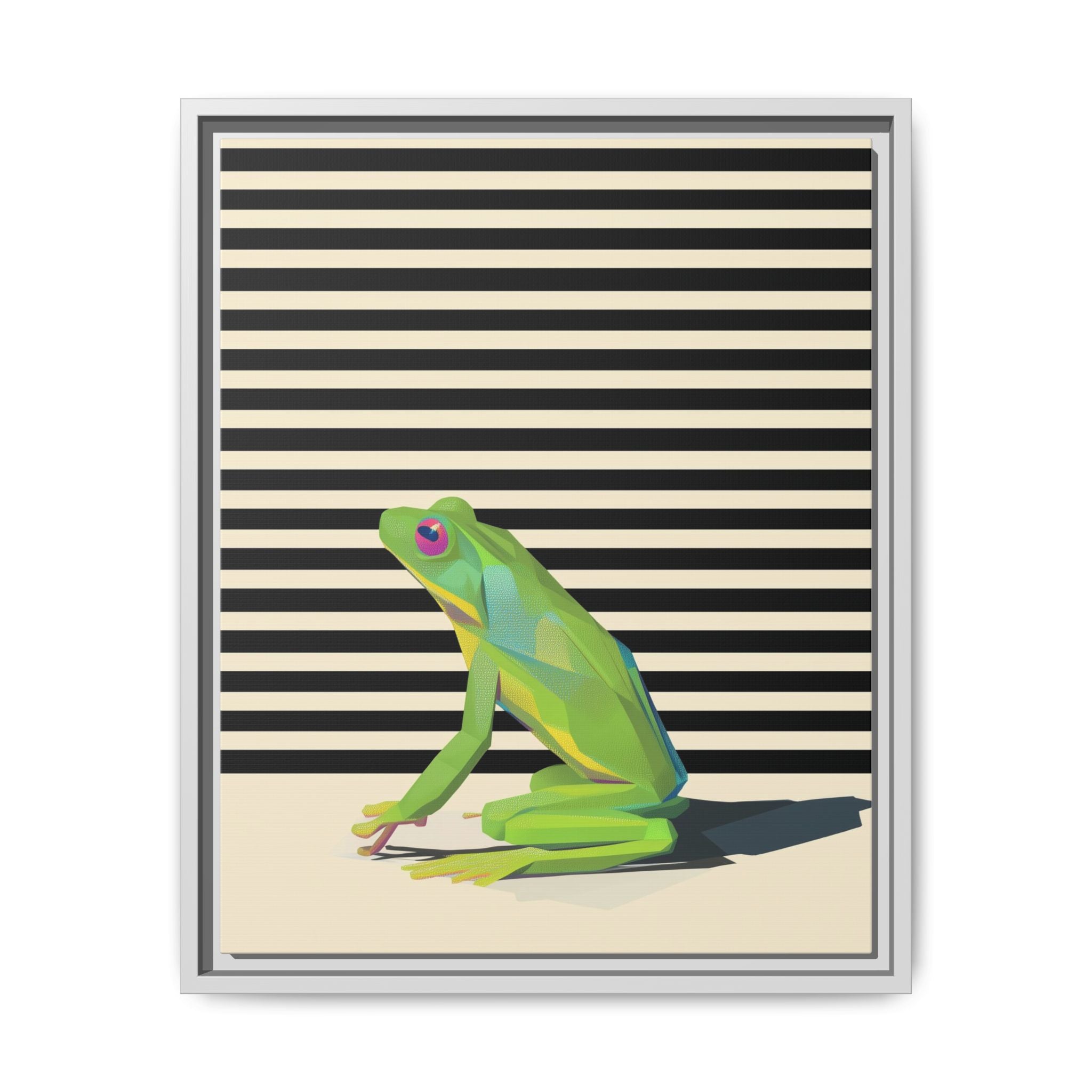 Geometric Amphibian: Stylized Frog Design, Modern Minimalist Art Print   |    Custom Orders Available