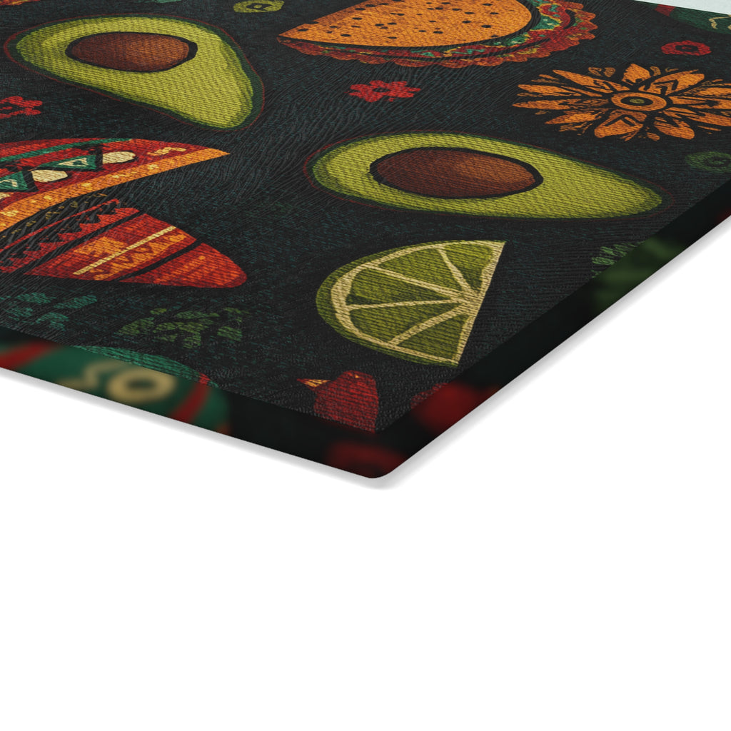 Vibrant Taco-Themed Glass Cutting Board - Perfect for Entertaining, Kitchen Decor, Gift for Chefs, Taco Night Essentials, Fun [...]