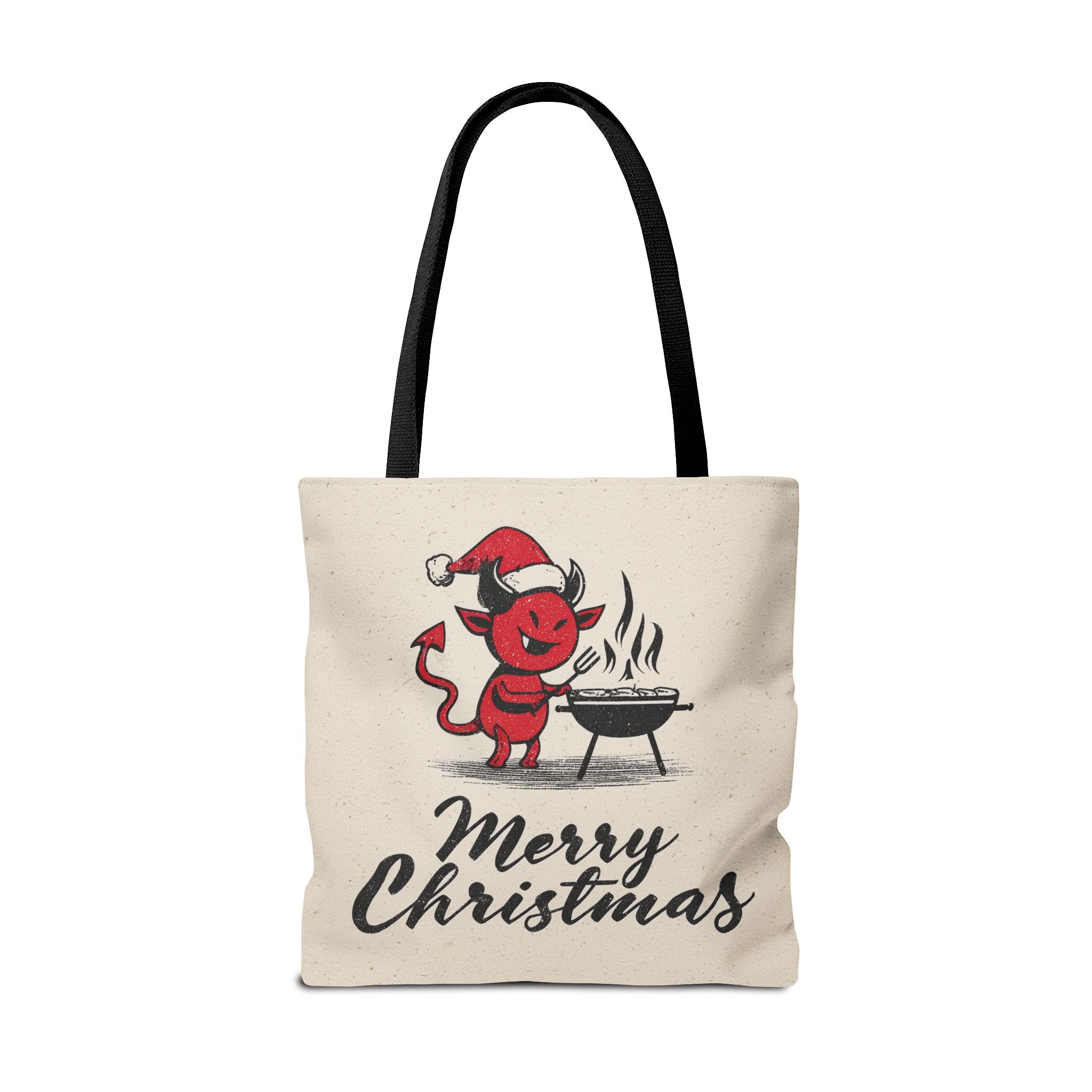 Naughty Santa , Secret Santa, Devil Theme, Devil Themed Art Tote Bag (AOP)