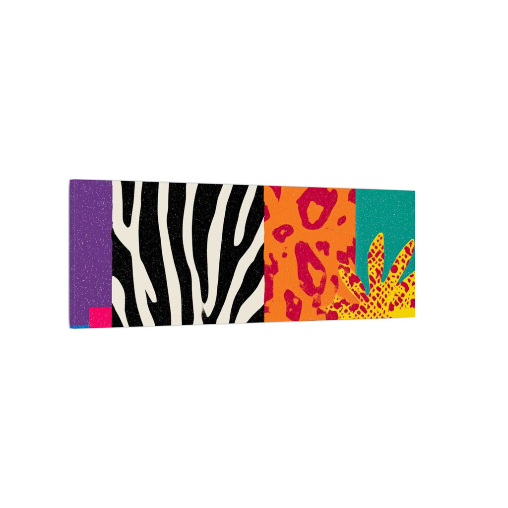 Copy of Pop Geometry: Zebra Leopard Fusion, Geometric Color Block, Modern Abstract Design   |   Custom Orders Accepted