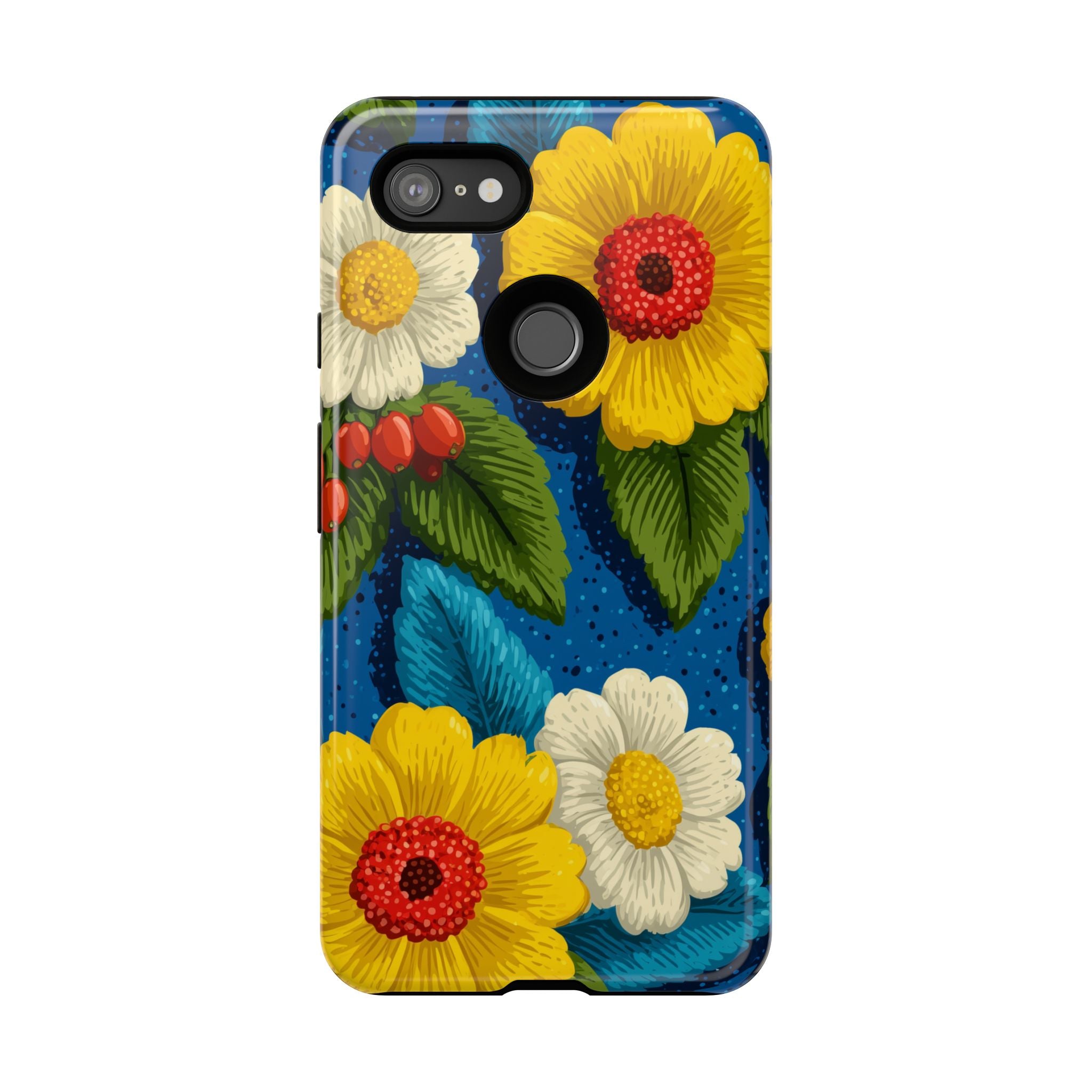 Summer Tough Cases: Floral Fine Art Phone Case, Fun Beach Vibe Phone Accessory, Summer Travel Gift, Colorful Phone Cover, Casual Style Tech