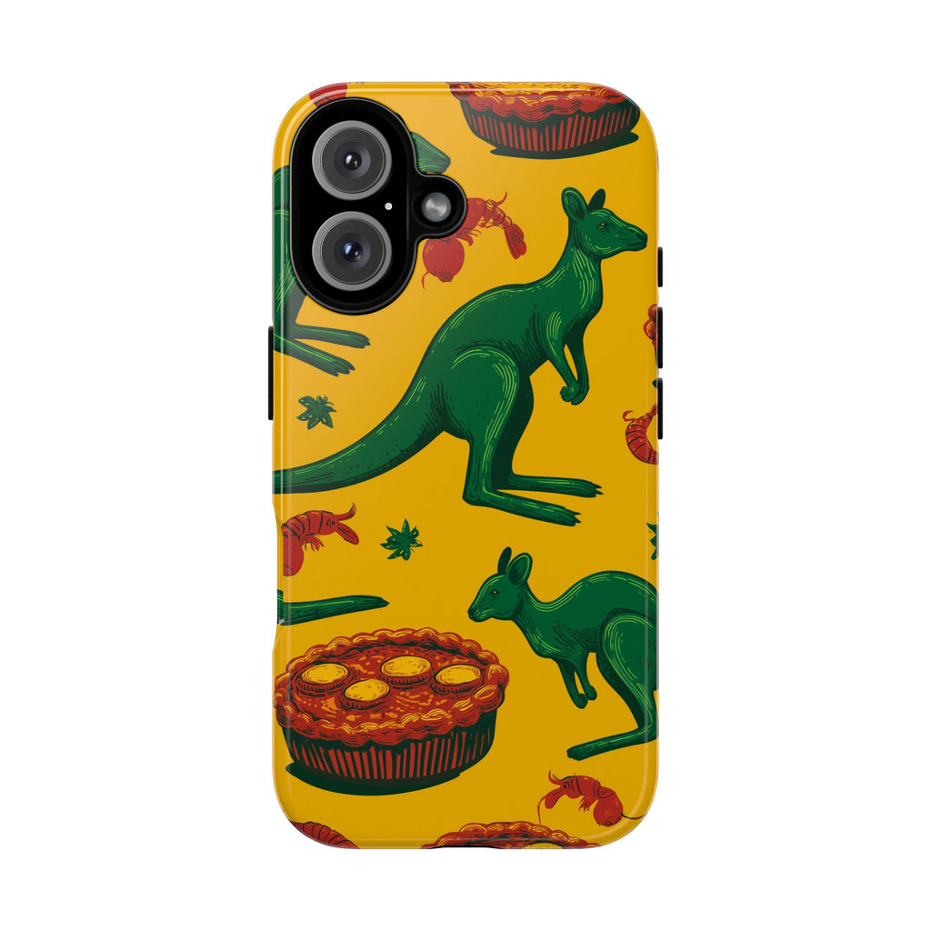 Australian-themed iPhone Case, Tough Phone Cover, Unique Gift for Travelers, Cute Animal Design, Festival & Holiday Accessory