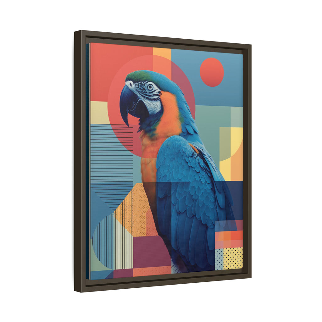 Geometric Macaw: Prismatic Wildlife Fusion, Modern Abstract Composition   |    Custom Orders Available
