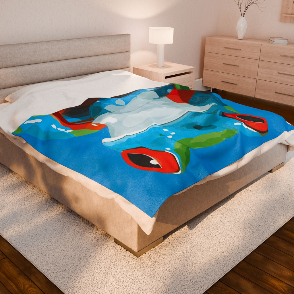 Amphibian Geometry: Vibrant Red-Eyed Tree Frog, Geometric Digital Illustration   |    Custom Orders Available