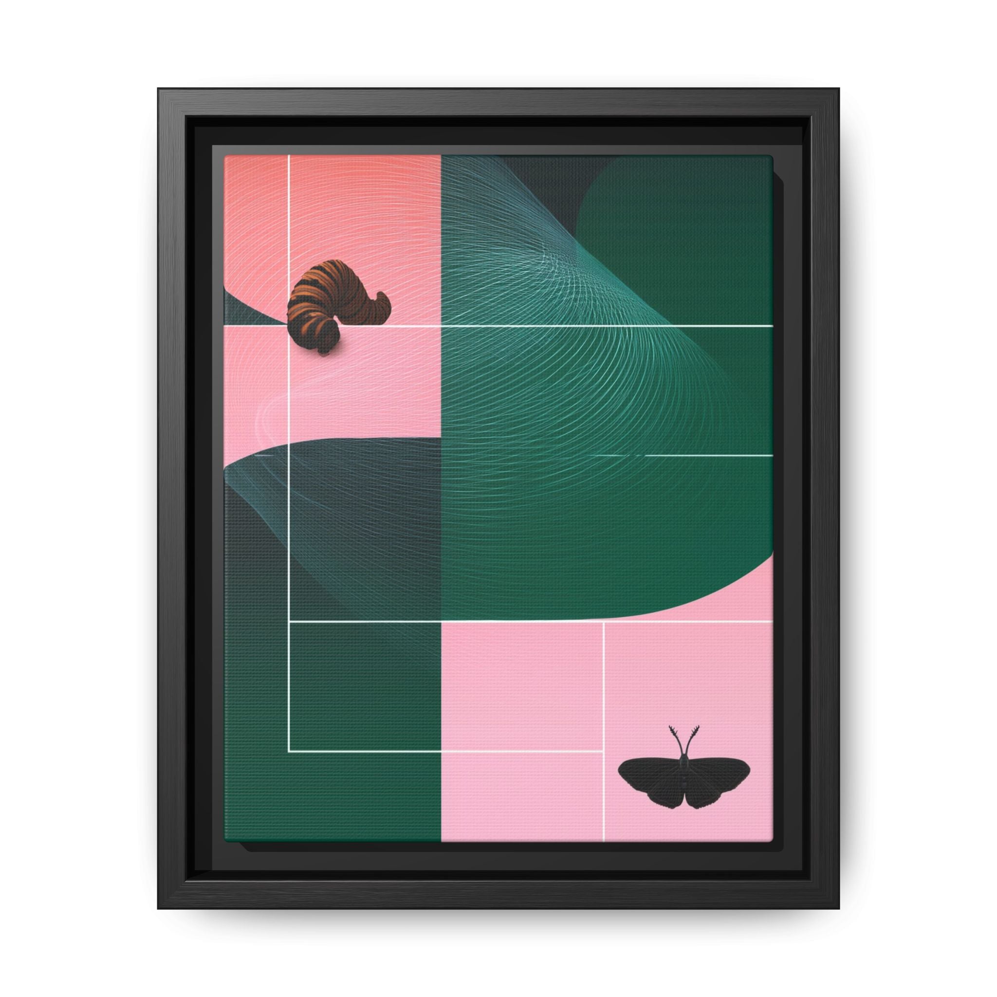 Metamorphic Geometric Framed Print : Abstract Graphic Design, Contemporary Digital Art Composition   |  Custom Orders Available